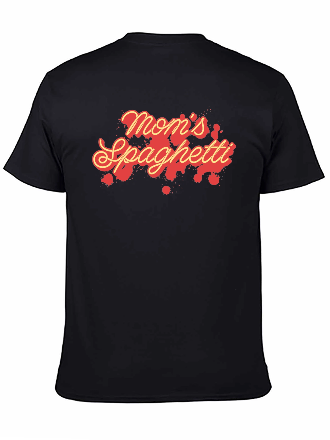 Black Mom's Spaghetti Graphic T-Shirt - Unisex view 4