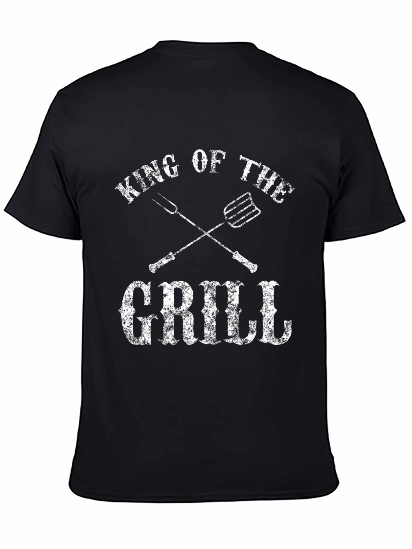Black King of the Grill Black T-Shirt view 4