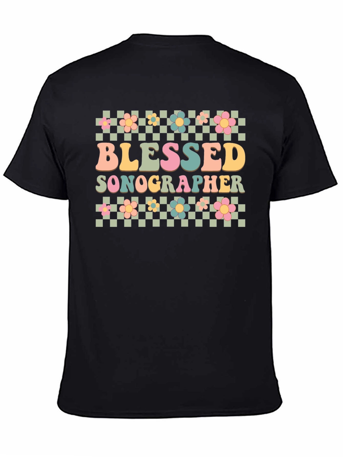 Black Blessed Sonographer Graphic Tee view 4