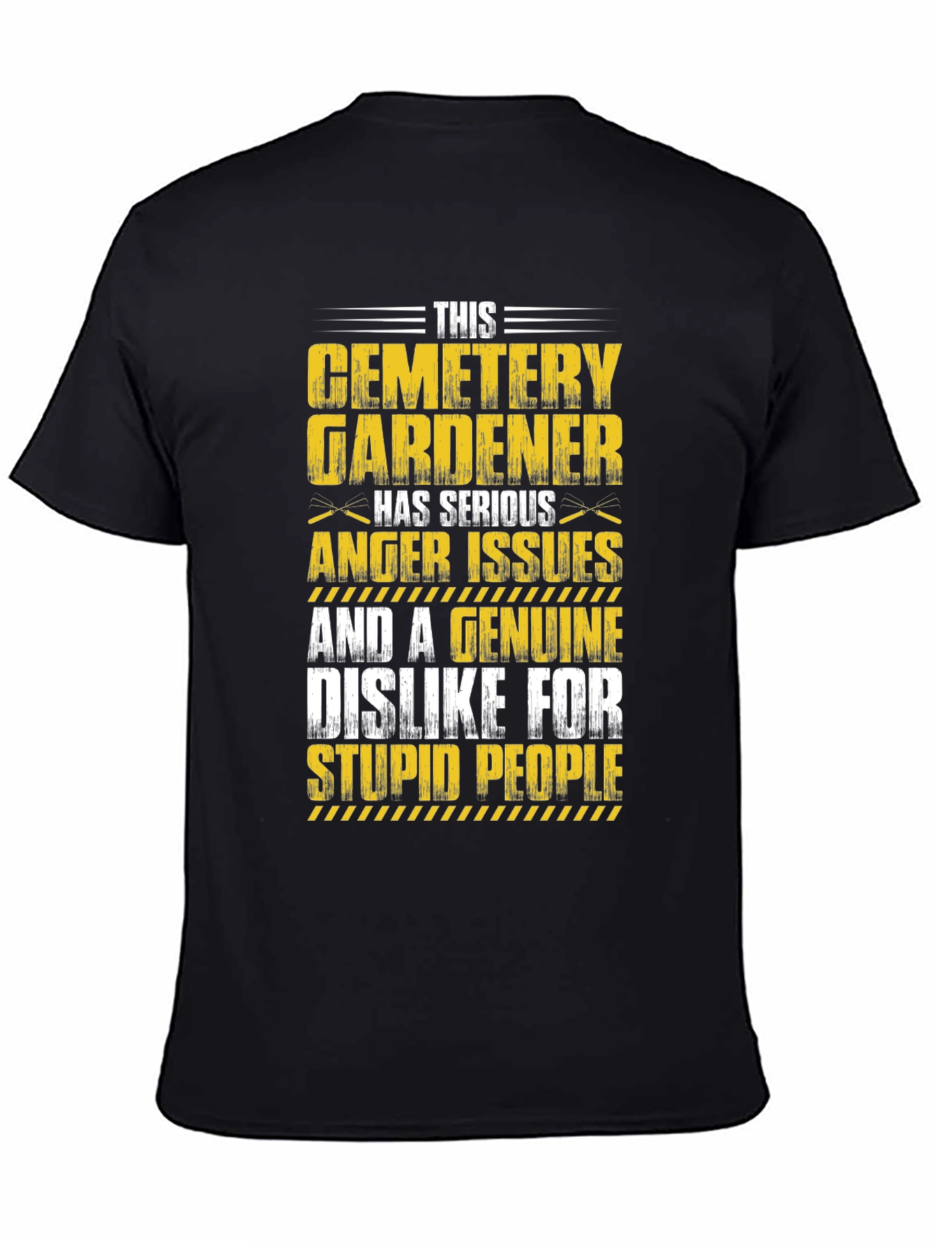 Black Cemetery Gardener T-Shirt view 4