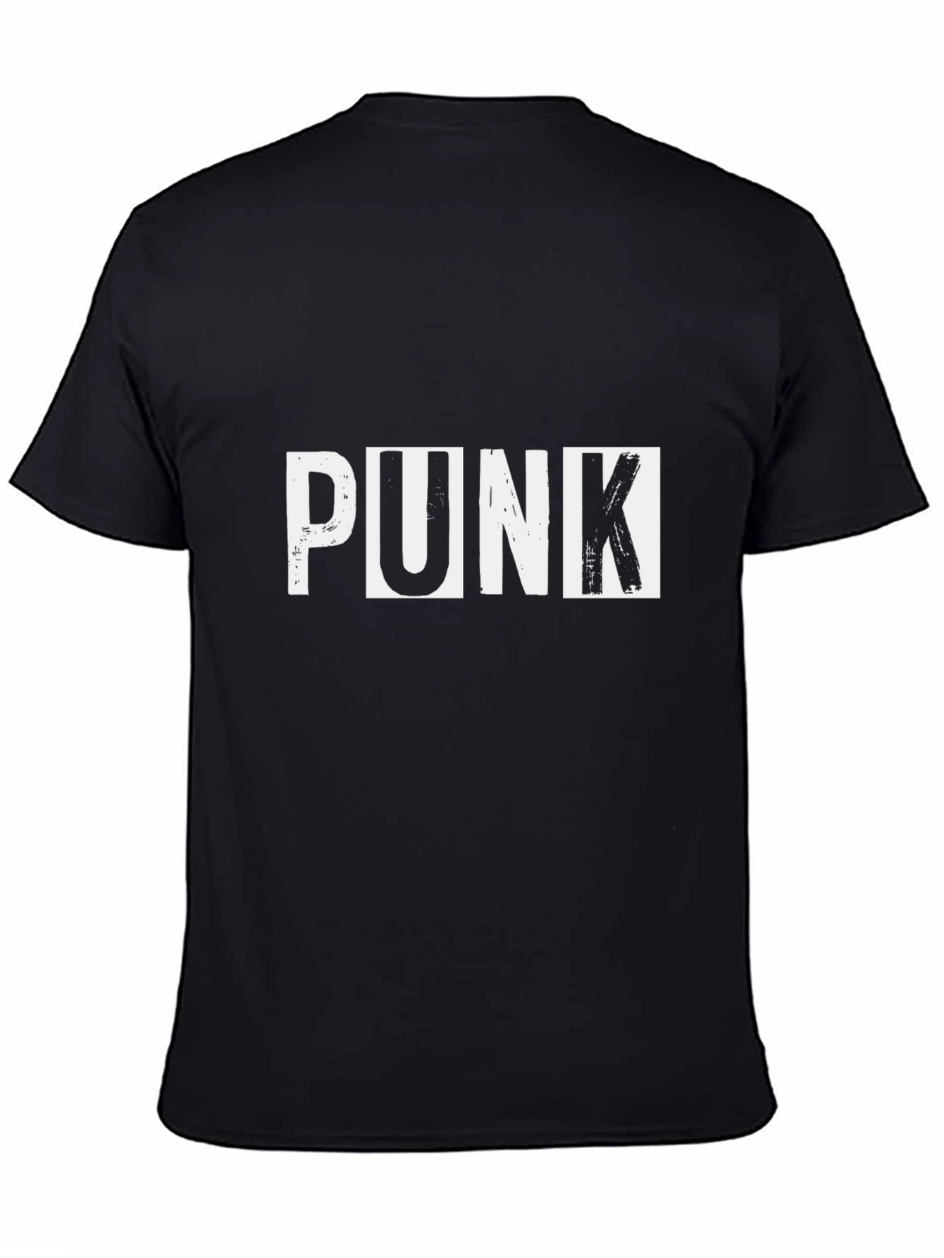 Black Punk Graphic Black T-Shirt view 4
