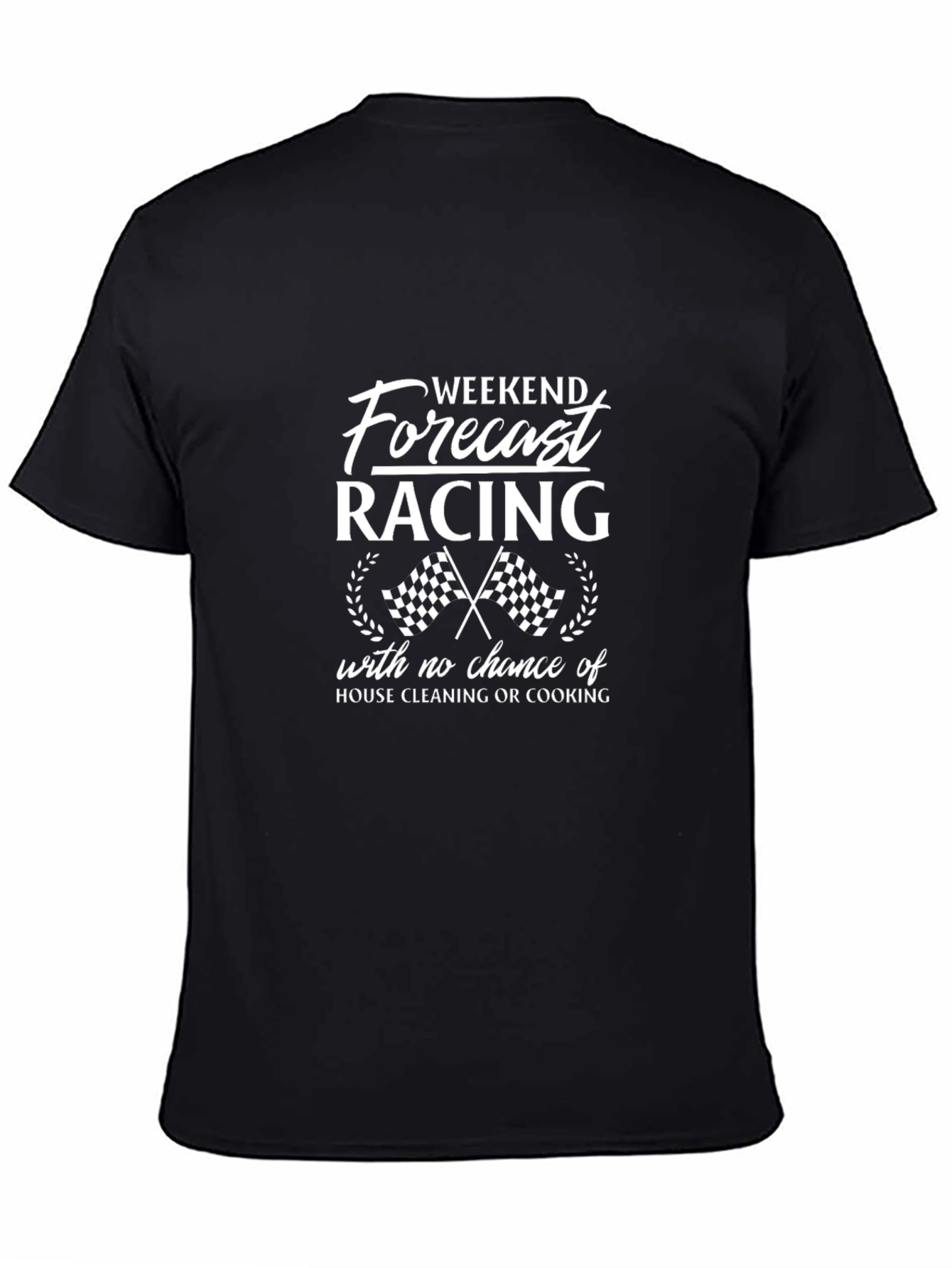 Black Weekend Racing Forecast T-Shirt - No Cleaning! view 4