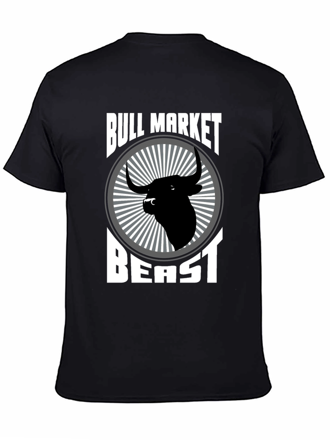 Black Bull Market Beast T-Shirt - Black Graphic Tee view 4