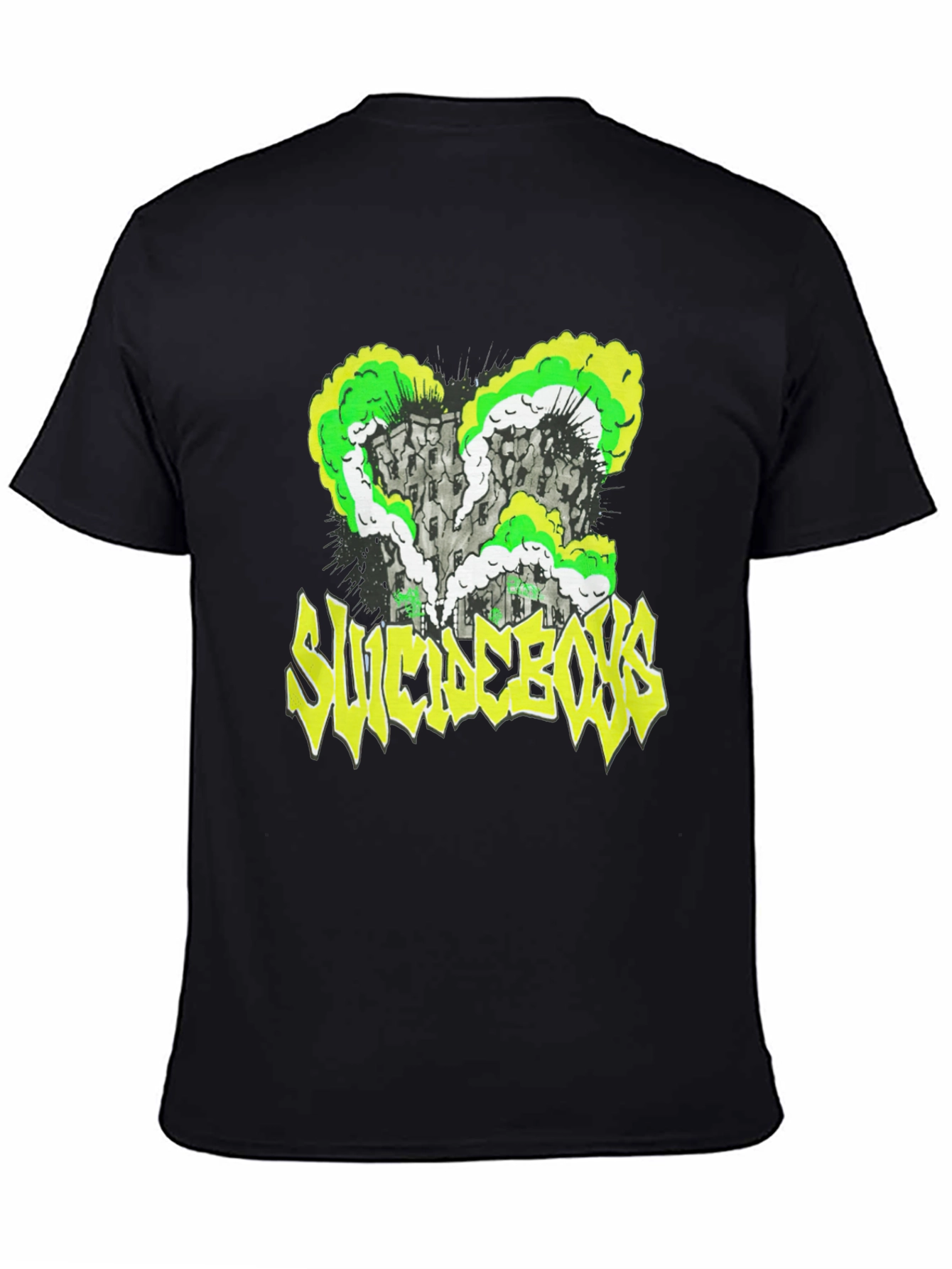 Black Suicideboys Graphic Print T-Shirt, Black Cotton Tee view 4