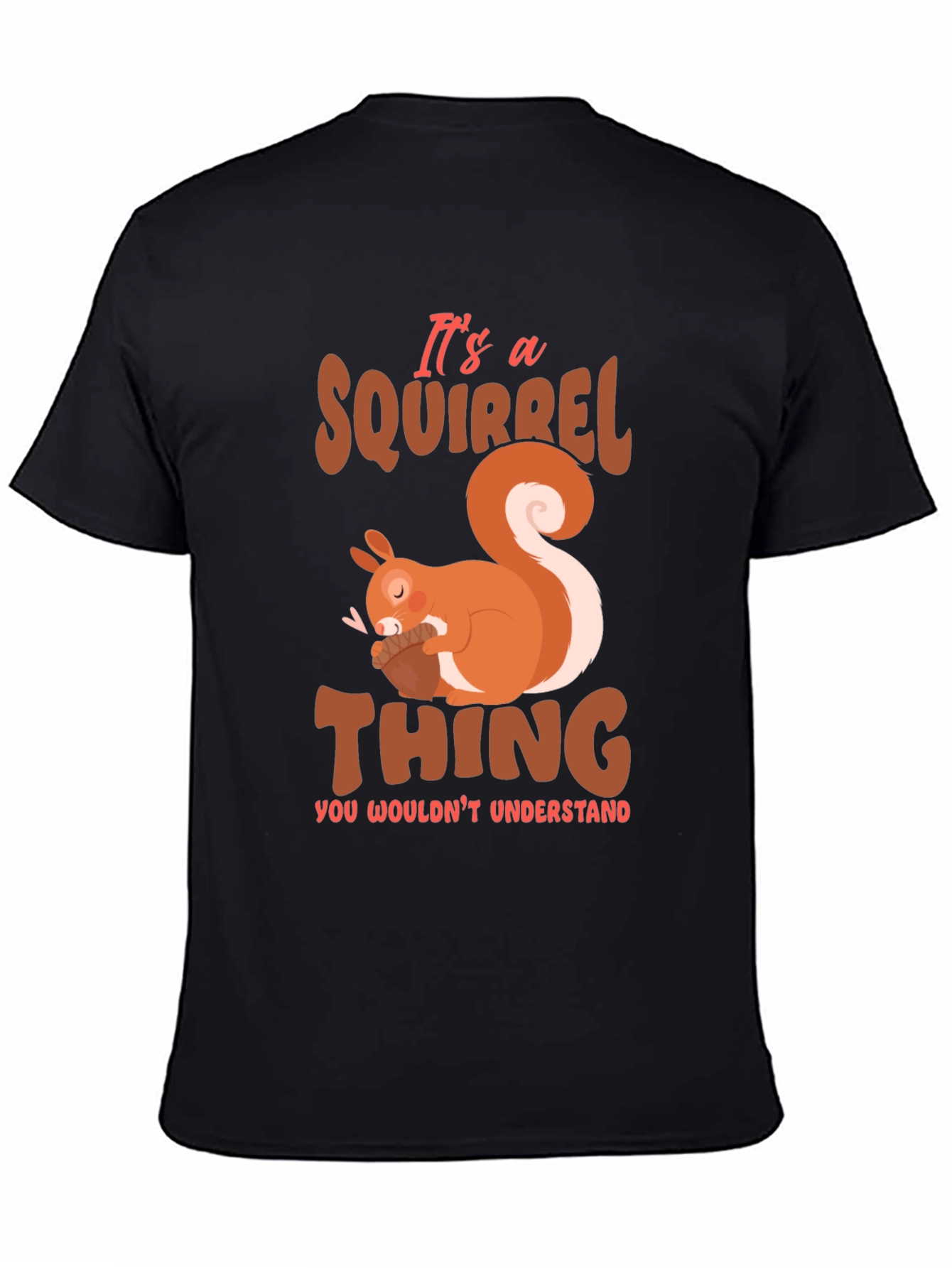 Black Squirrel Thing T-Shirt - Cute Animal Graphic Tee view 4
