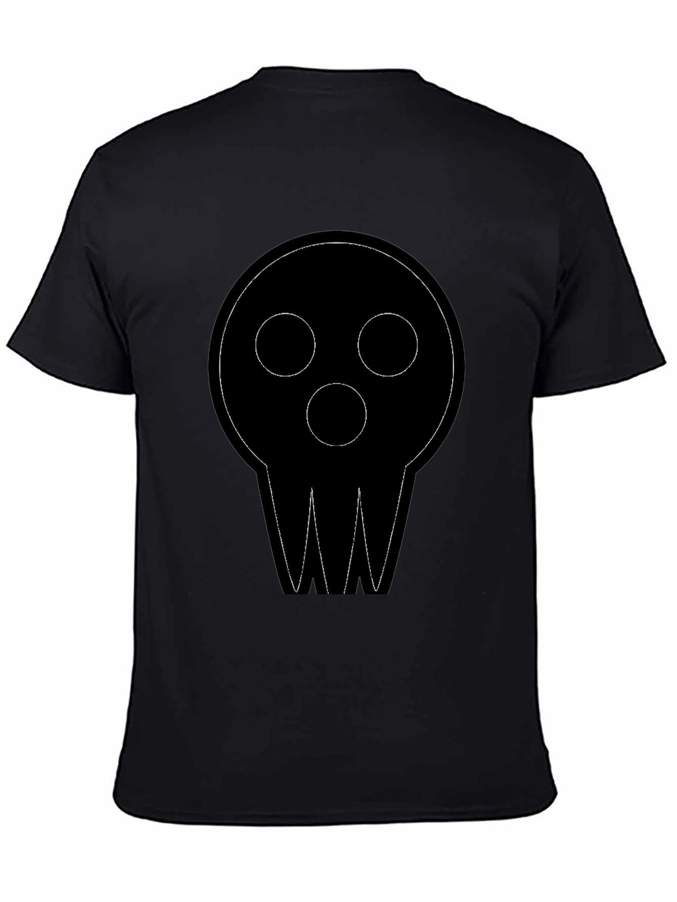 Black Skull Graphic Black T-Shirt | Casual Wear view 4