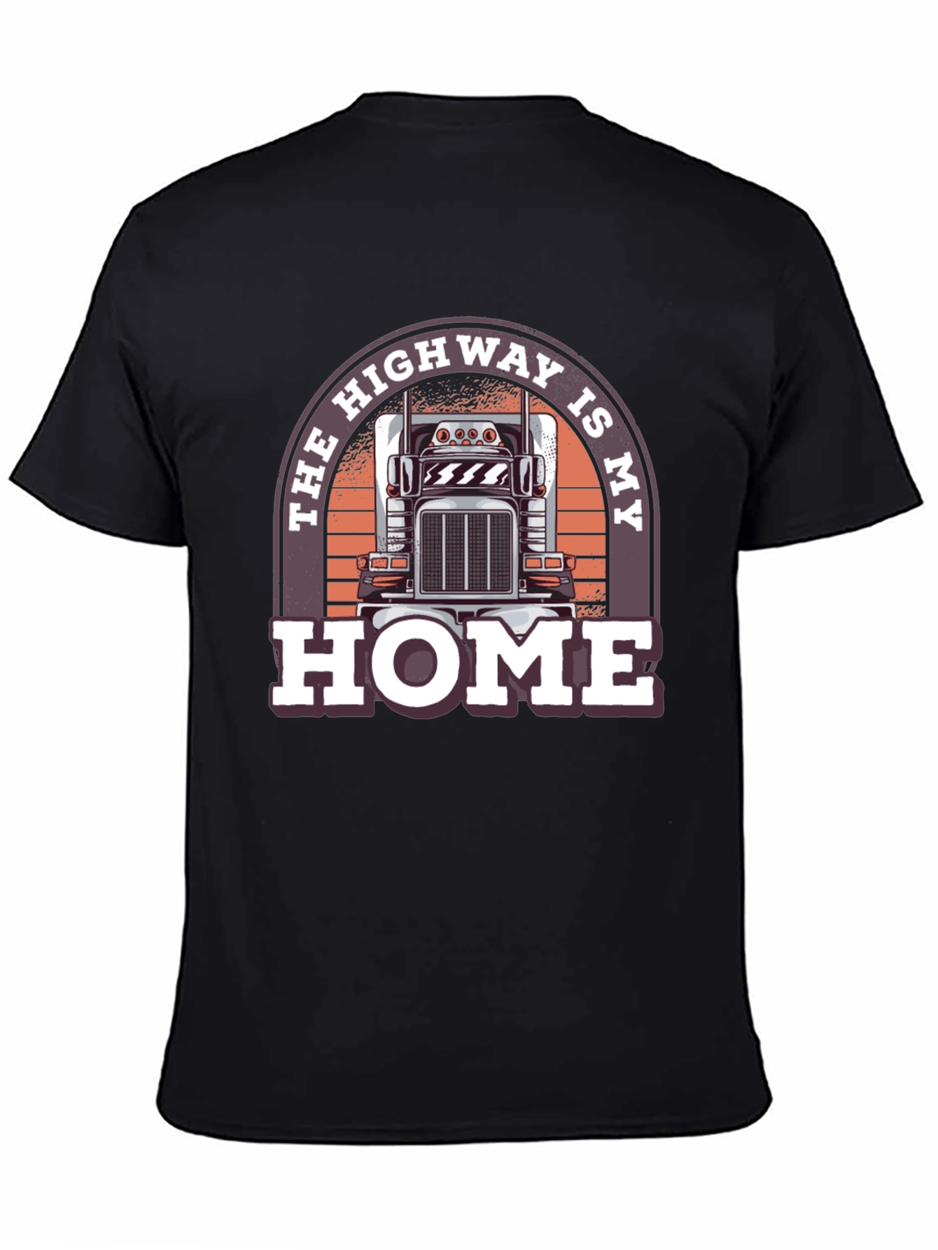 Black Highway Is My Home Trucker T-Shirt view 4