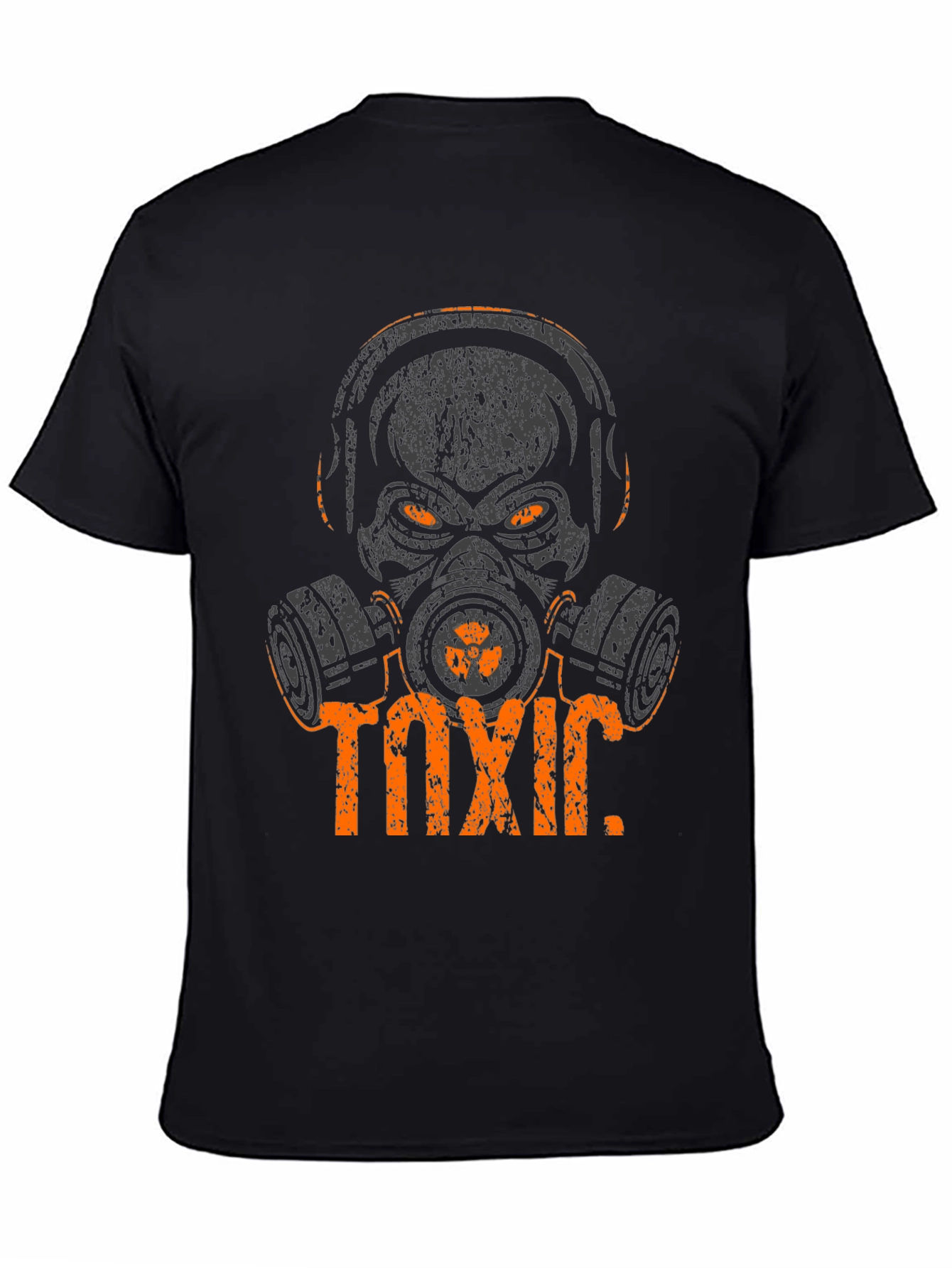 Toxic Skull Graphic Tee - Black Cotton T-Shirt - 4