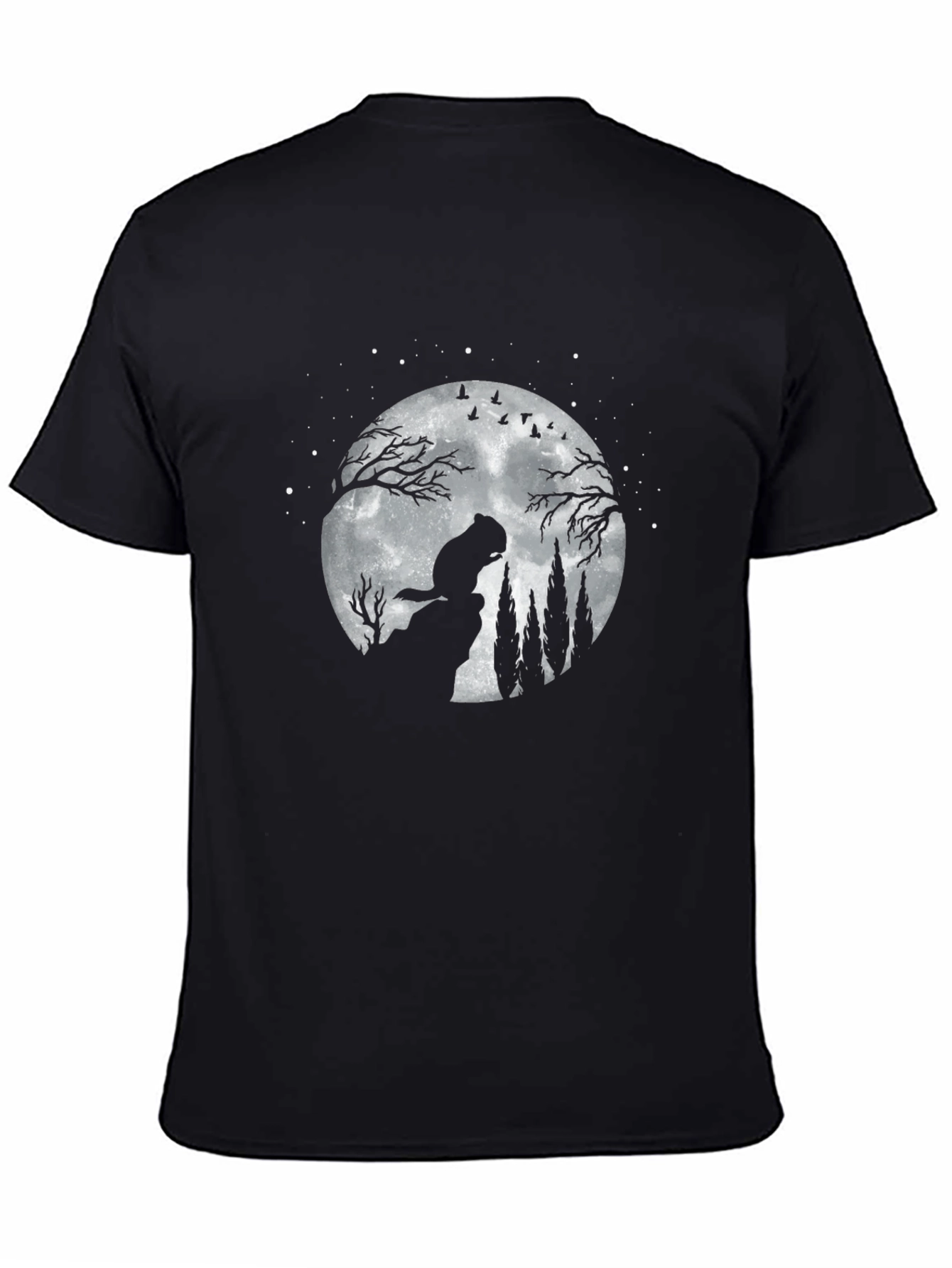 Black Moonlit Beaver T-Shirt view 4
