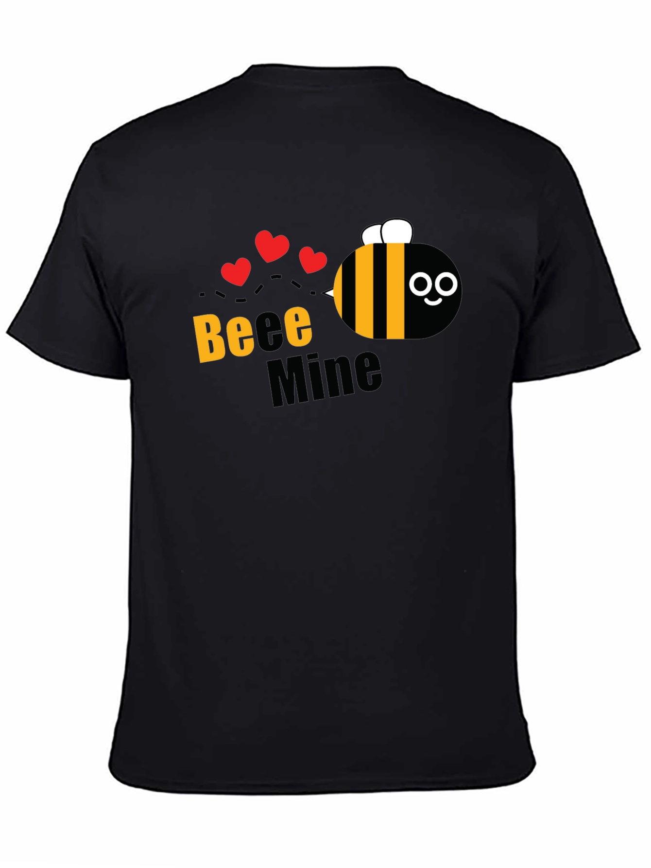 Black Bee Mine Graphic T-Shirt - Cute Valentine's Day Tee view 4
