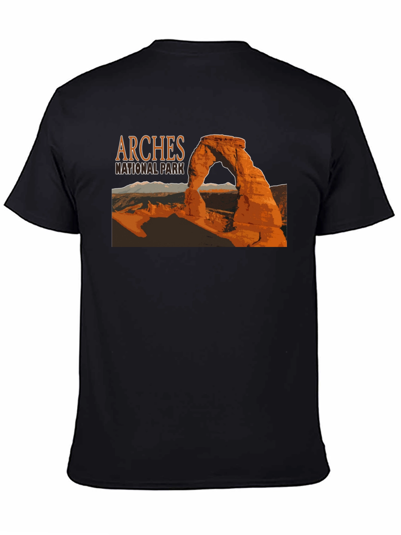 Black Arches National Park Graphic T-Shirt view 4
