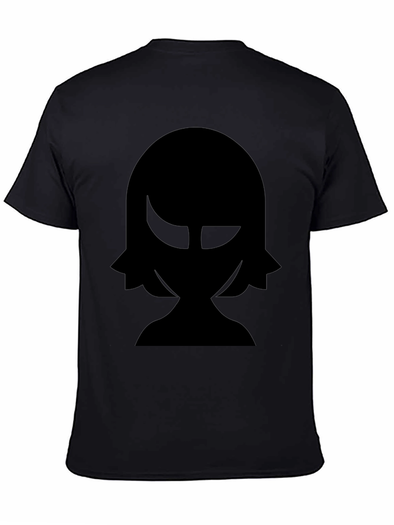 Black Silhouette Graphic Black T-Shirt view 4