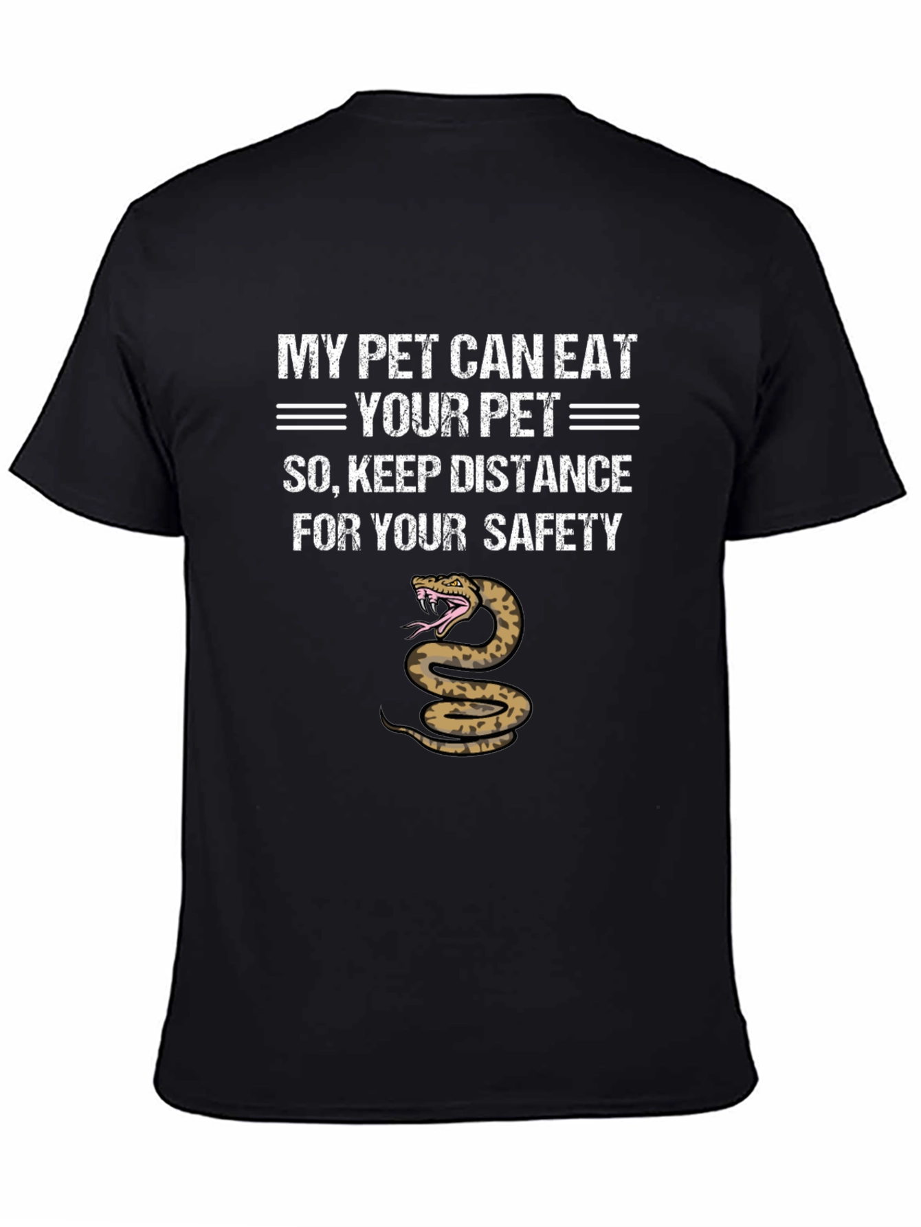 Black My Pet Can Eat Your Pet T-Shirt view 4