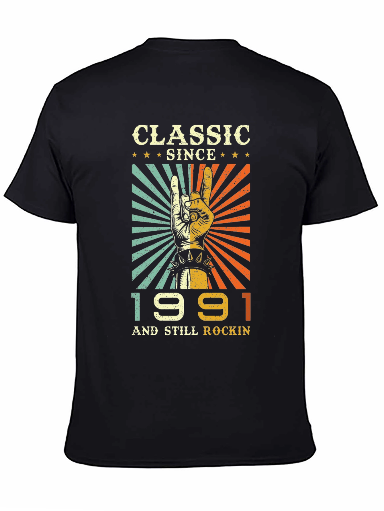 Black Classic Since 1991 Rockin' T-Shirt view 4
