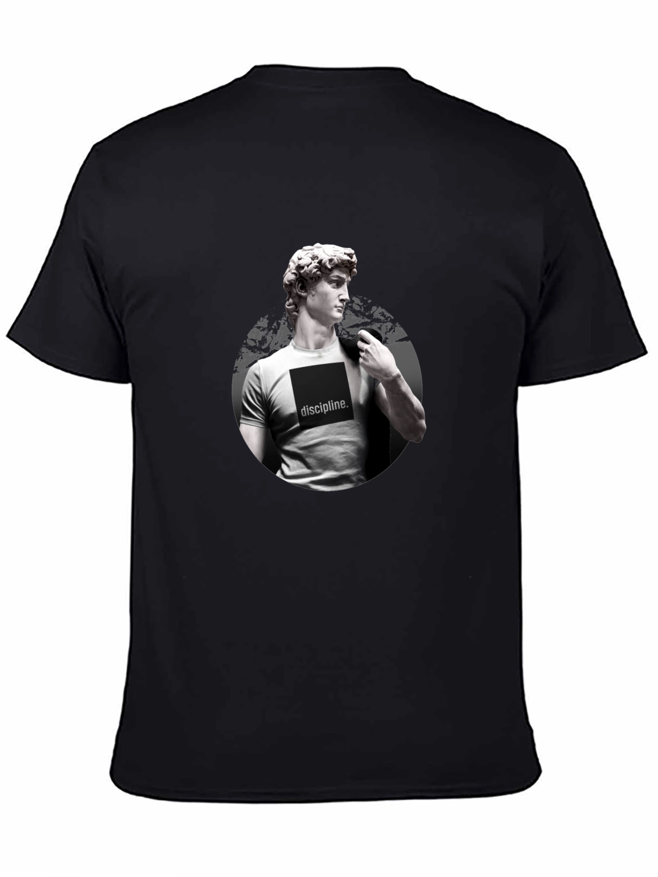 Black David Sculpture Discipline Graphic Tee - Black view 4