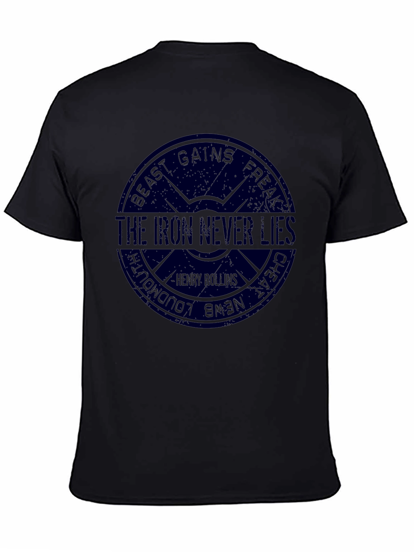 Black The Iron Never Lies Graphic Tee view 4