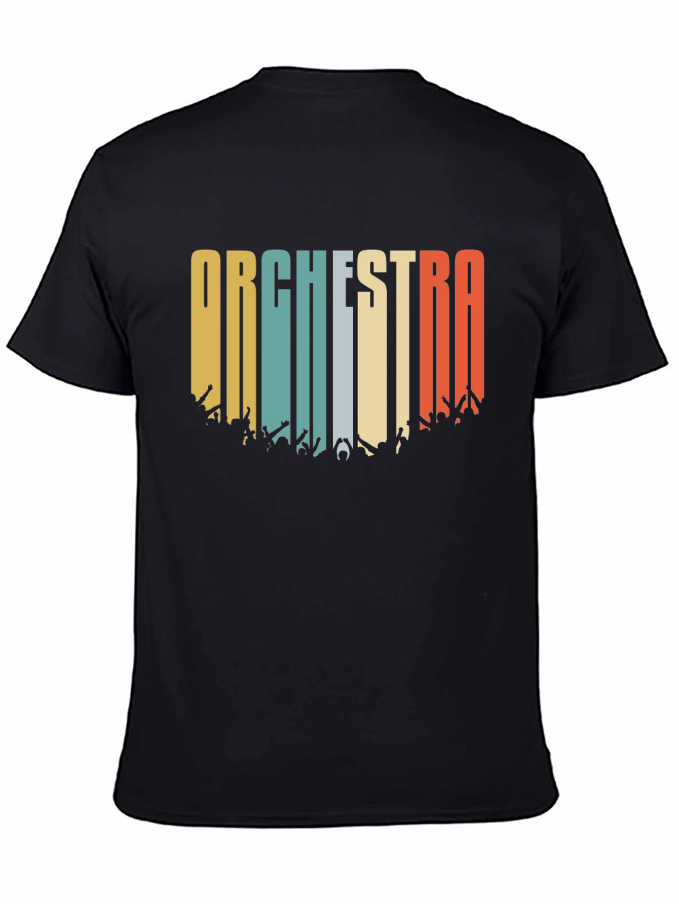 Black Orchestra Retro Graphic T-Shirt view 4