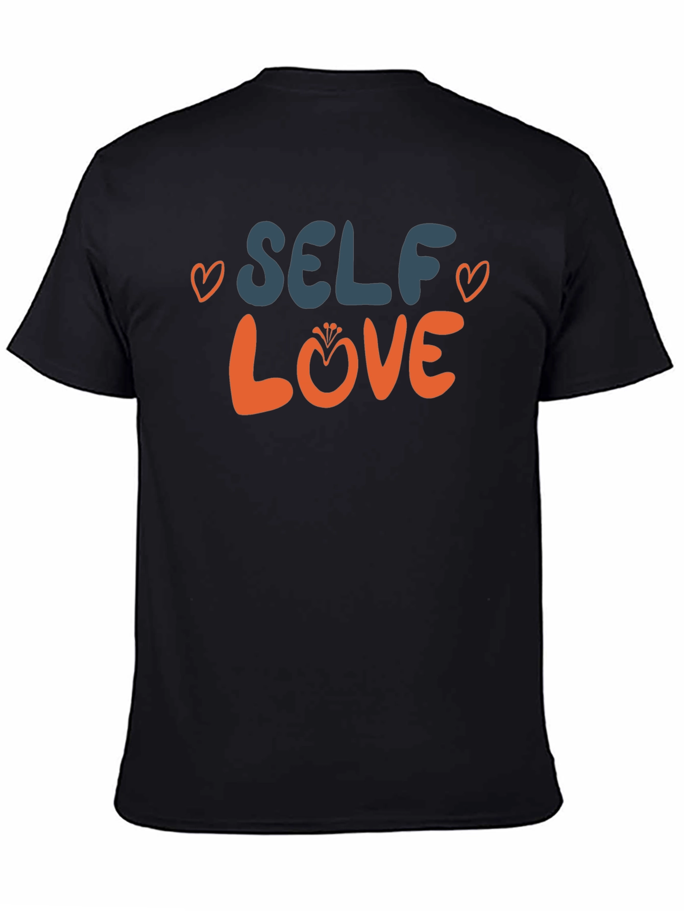 Black Self Love Graphic Tee - Black Unisex T-Shirt view 4