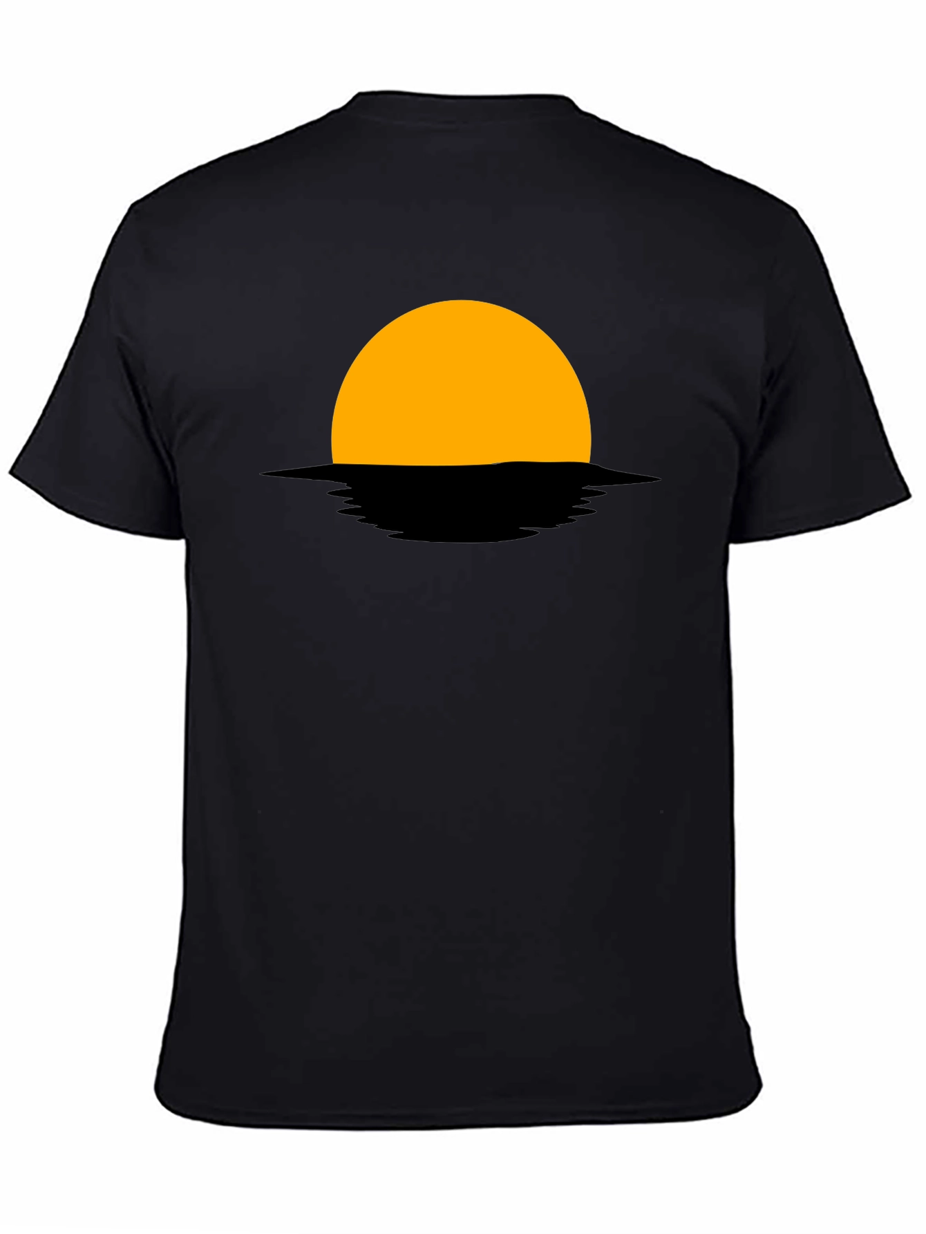 Black Sunset Graphic Tee - Modern Minimalist Design view 4