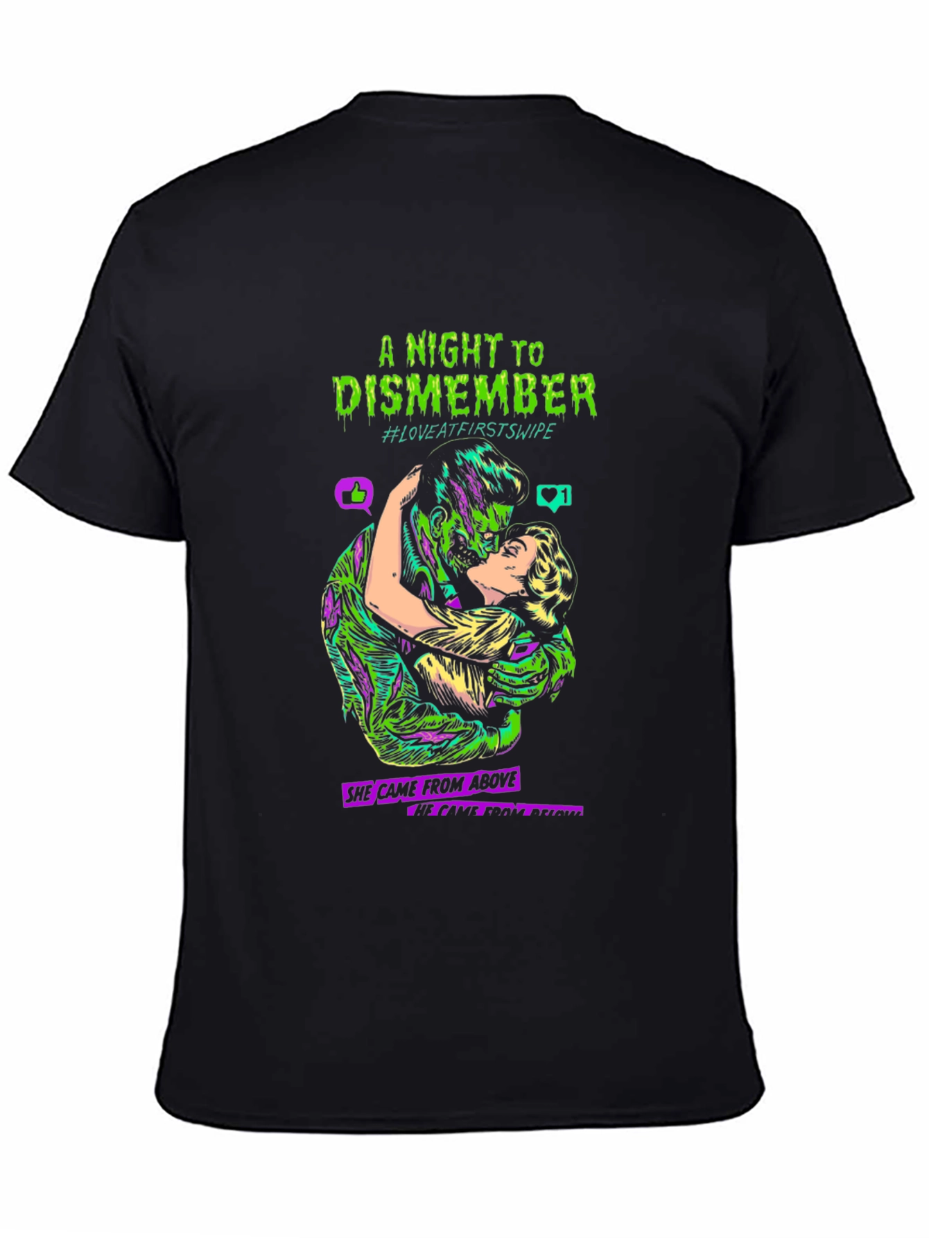Black A Night to Dismember T-Shirt view 4