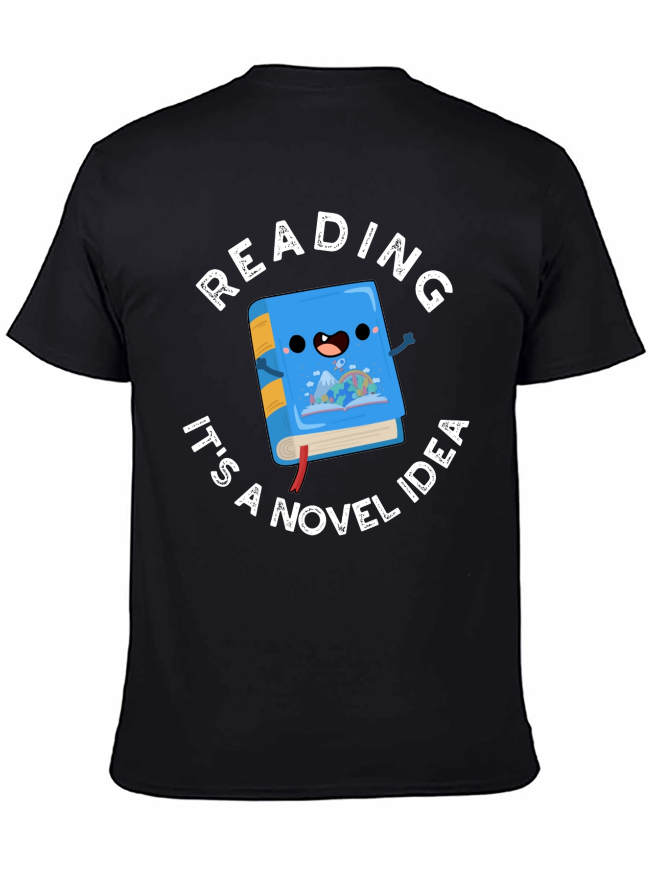 Black Reading: Novel Idea Graphic T-Shirt view 4