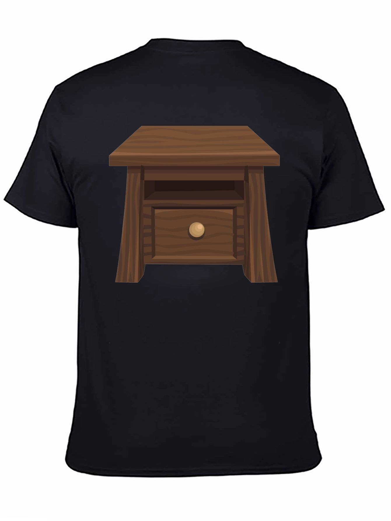 Black Novelty Nightstand Graphic Tee - Unique & Comfortable view 4