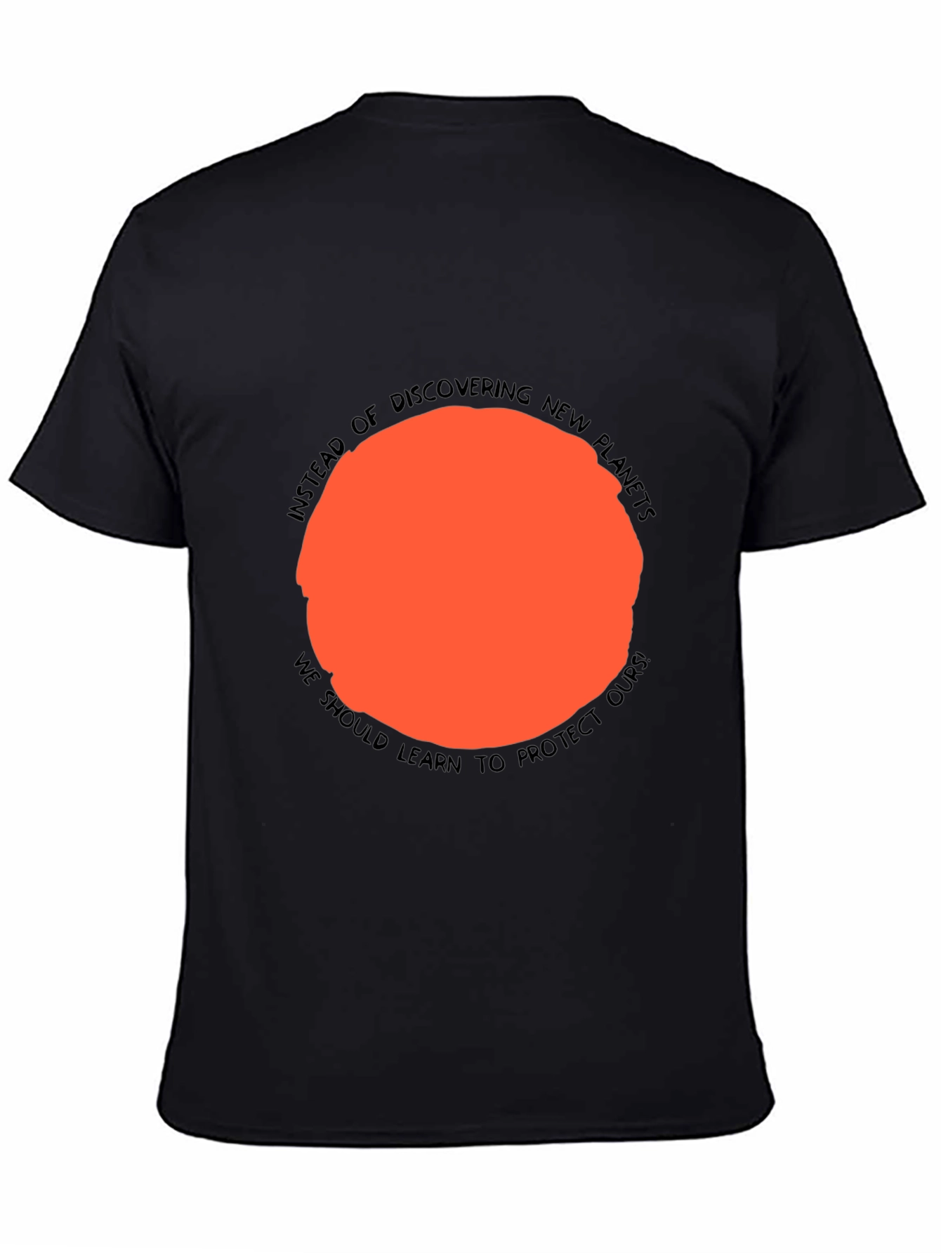 Black Protect Our Planet Graphic Tee - Black view 4