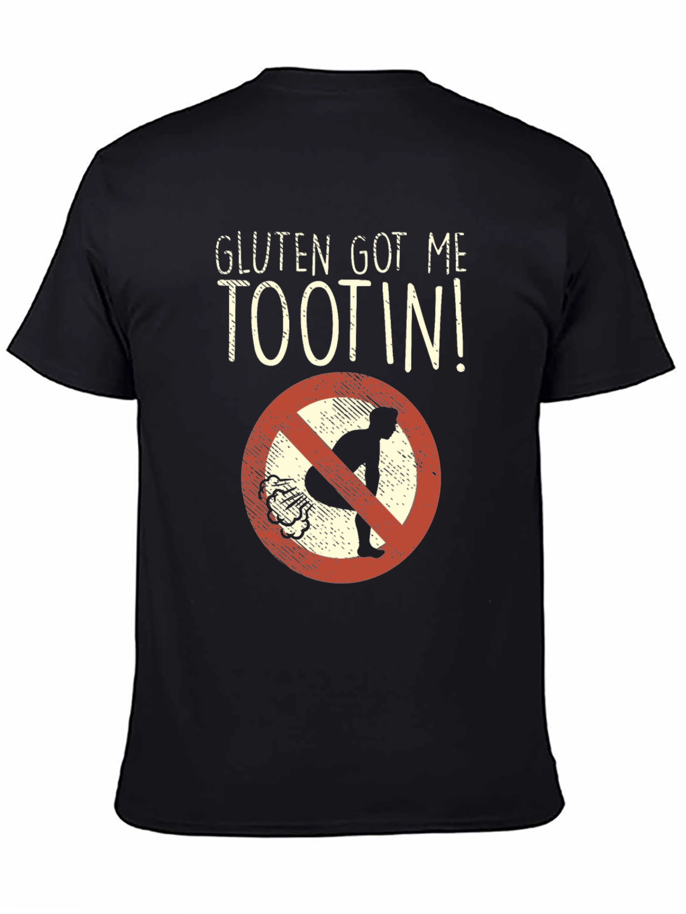 Black Gluten Got Me Tootin' Graphic Tee view 4