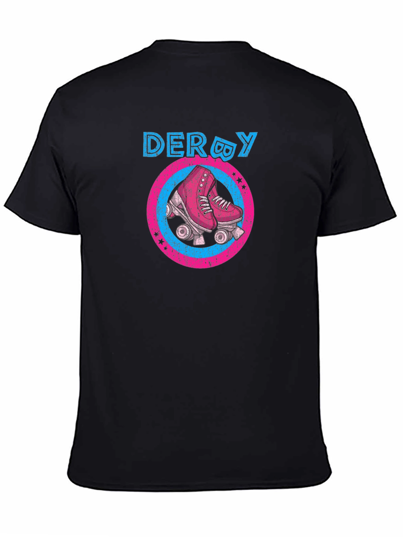 Black Derby Roller Skate Graphic T-Shirt view 4