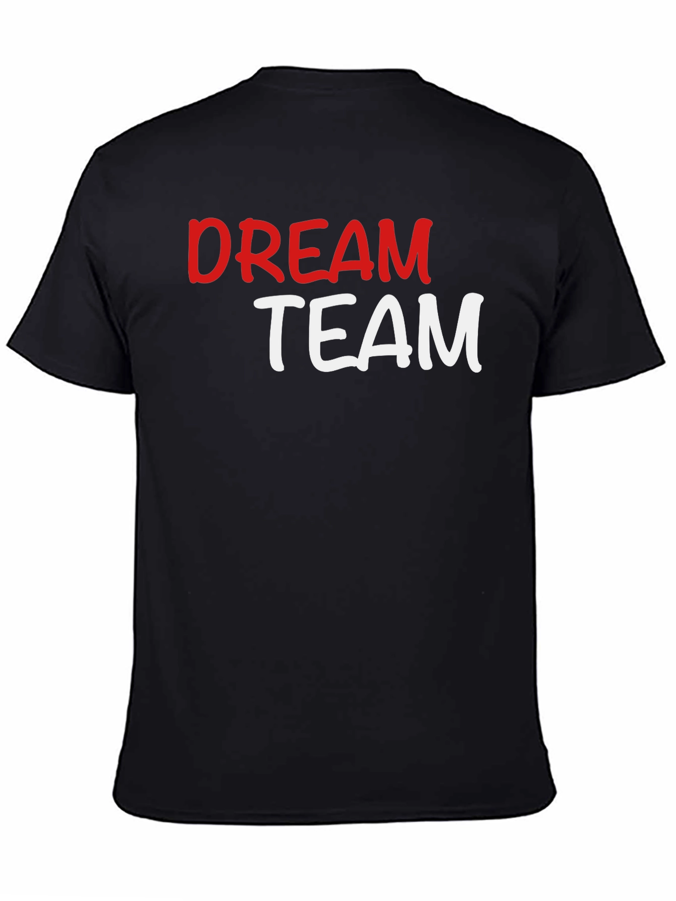 Black Dream Team Graphic T-Shirt - Black Crew Neck Tee view 4
