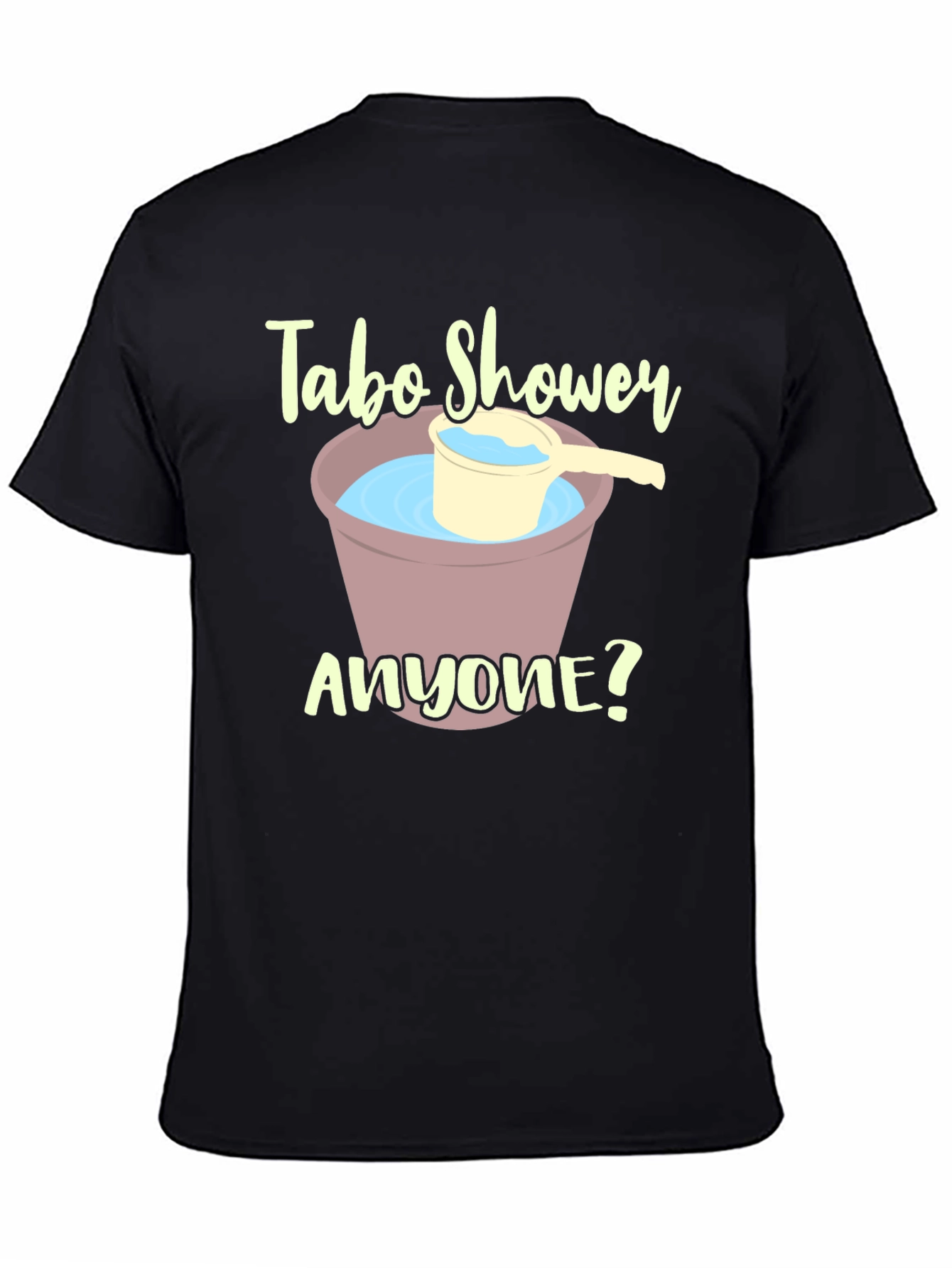 Tabo Shower T-Shirt - Unique Novelty Tee - 4