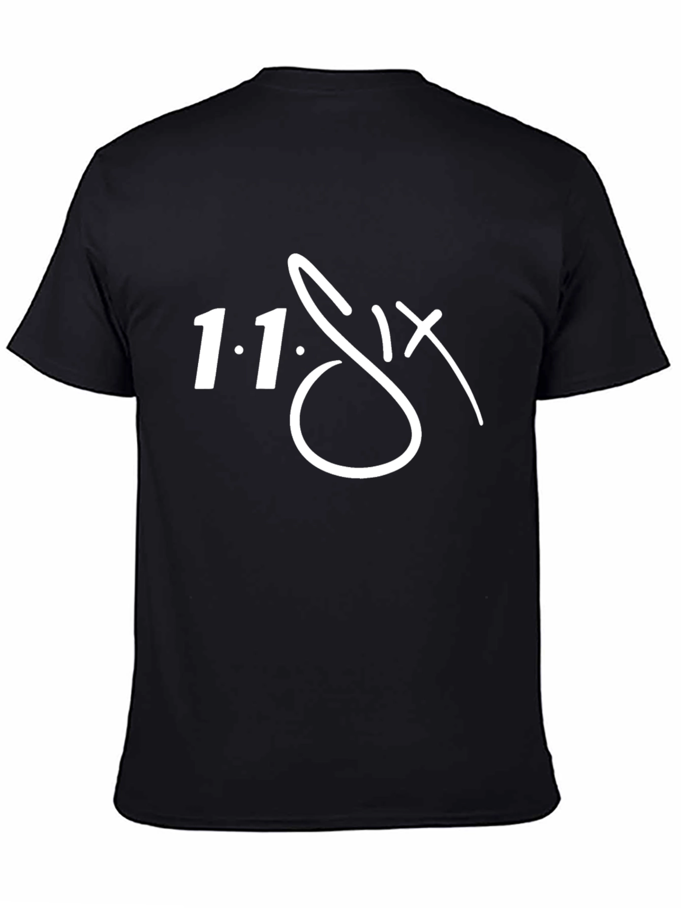 Black 1.1.Six T-Shirt - Stylish Graphic Tee view 4