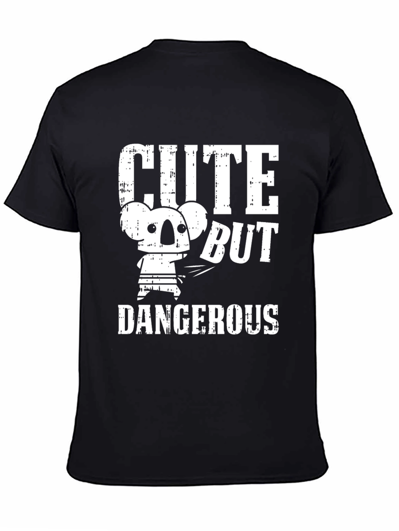 Black Cute But Dangerous Graphic Tee view 4