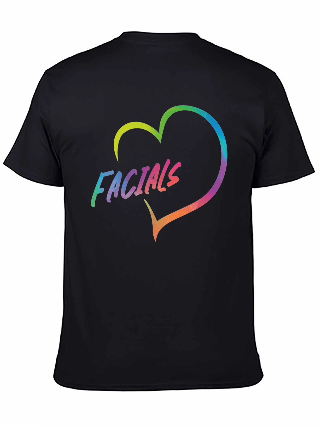 Black Facials Heart T-Shirt - Express Yourself! view 4