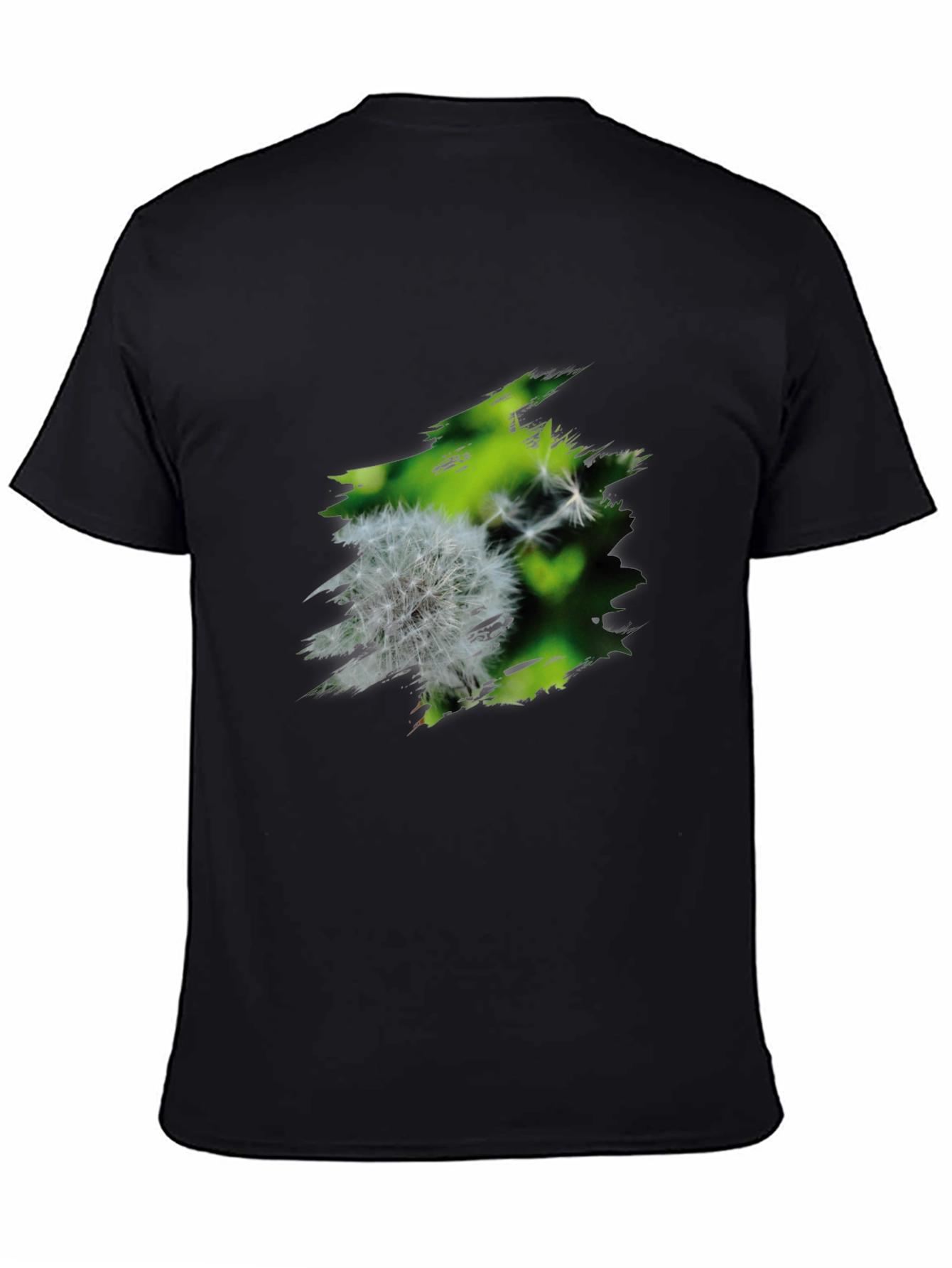 Black Dandelion Graphic Black T-Shirt view 4
