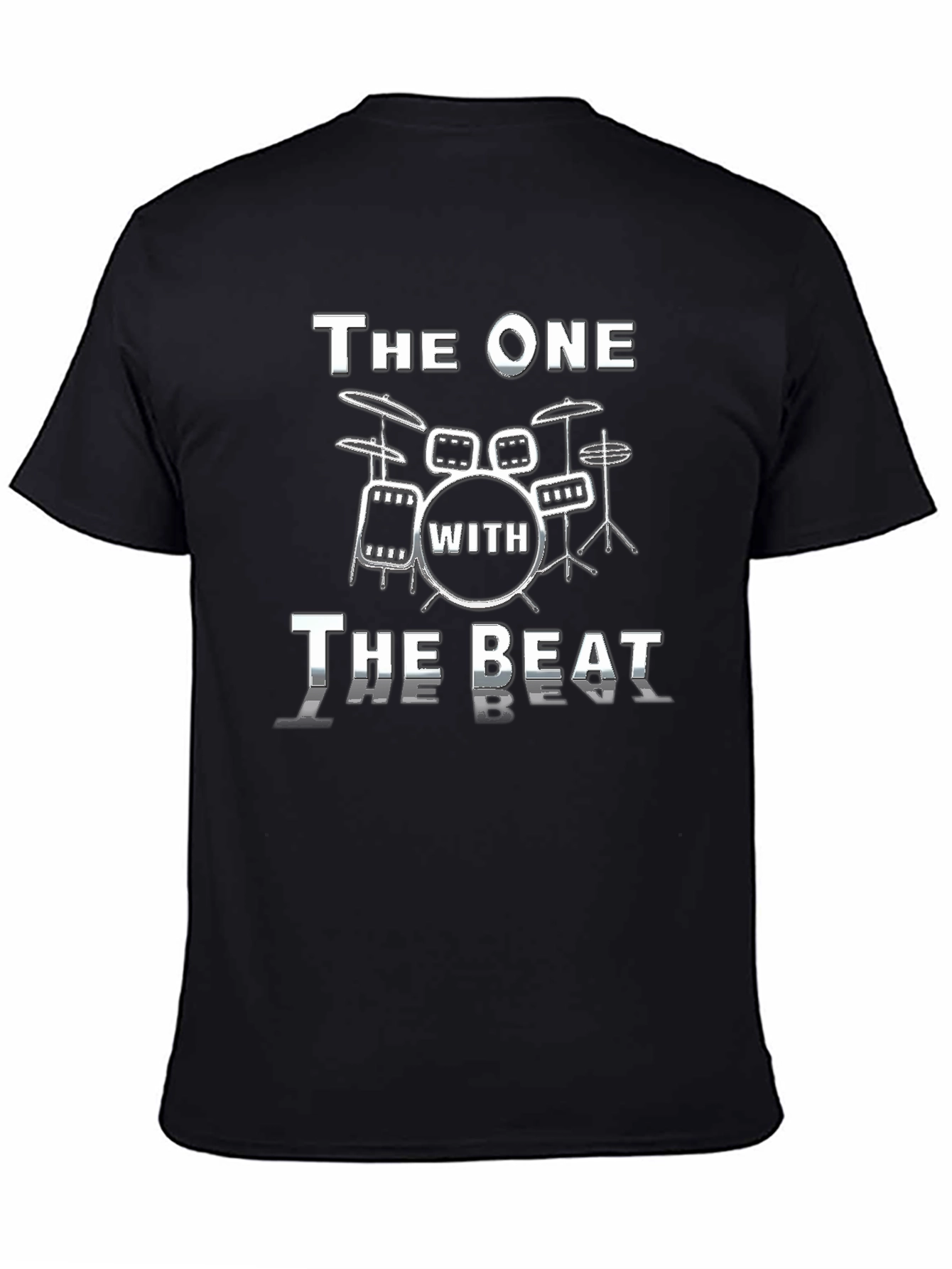 Black The One With The Beat Drummer T-Shirt view 4