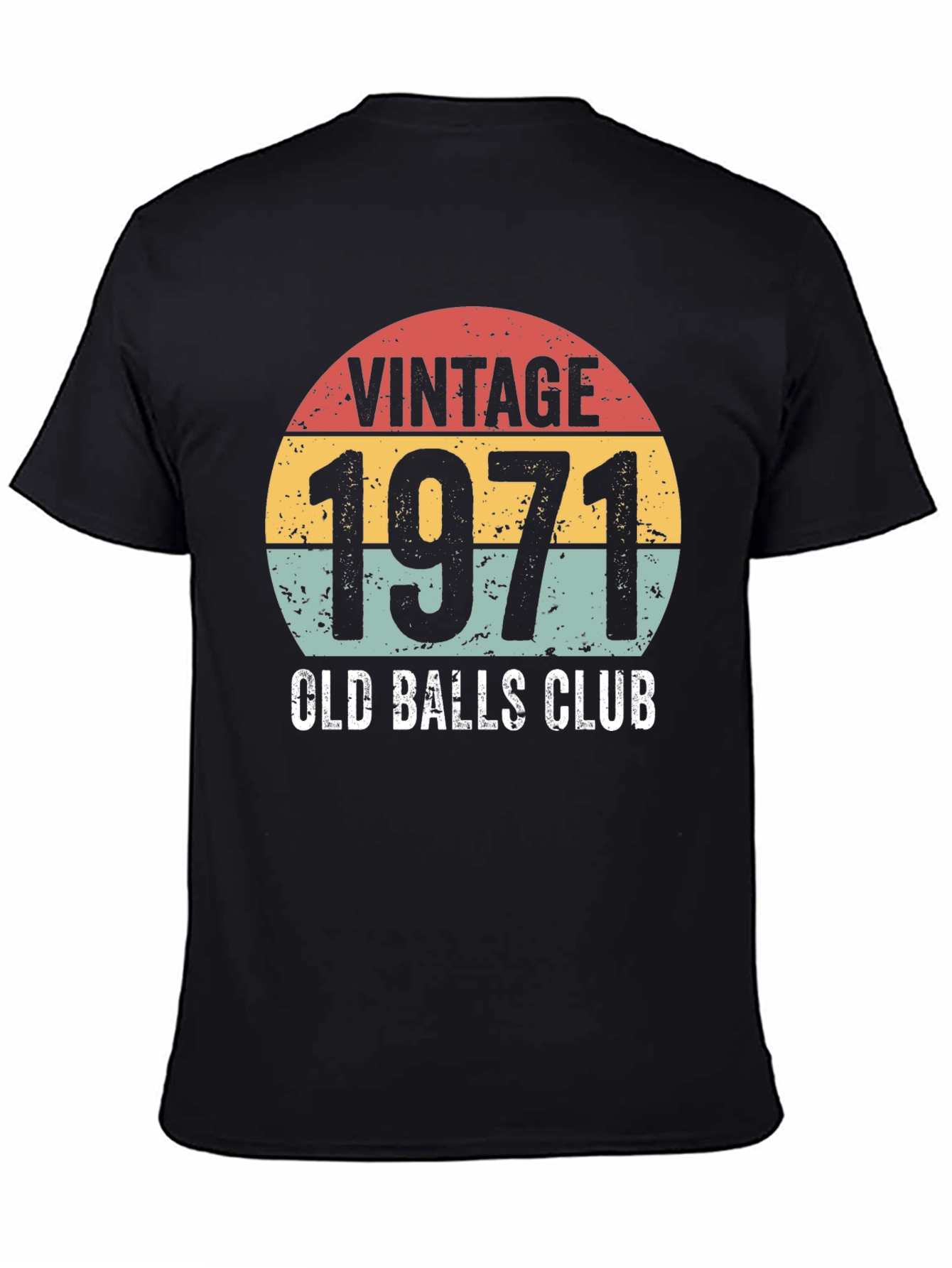 Black Vintage 1971 Old Balls Club T-Shirt view 4
