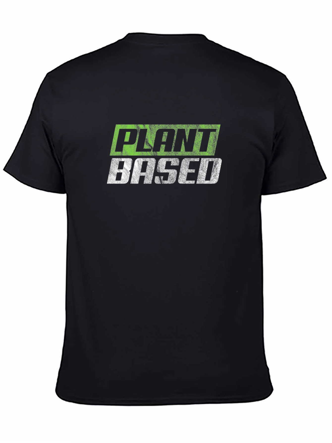 Black Plant Based Black T-Shirt - Vegan Lifestyle Apparel view 4