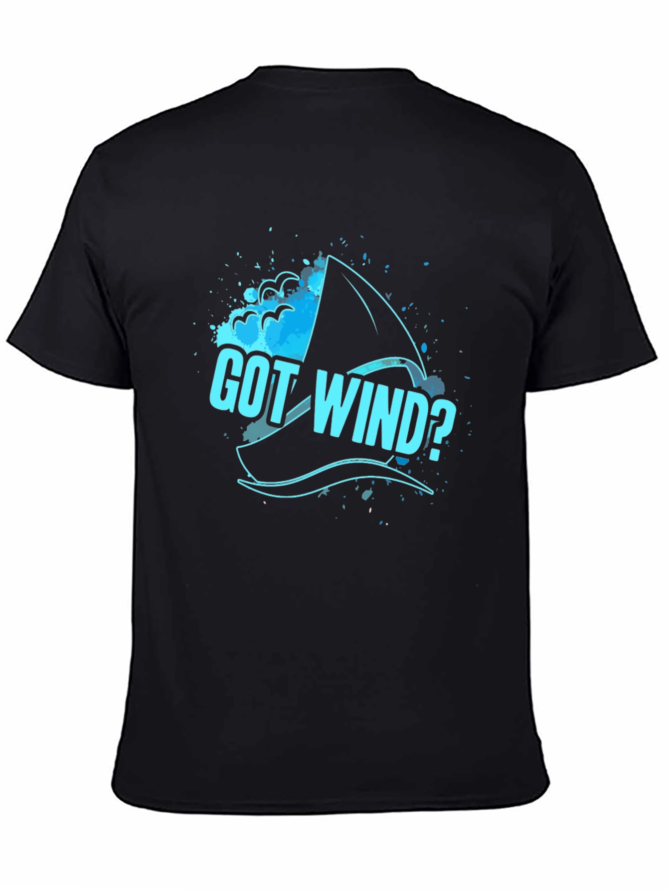 Black Got Wind? Graphic Tee - Sailing Humor Shirt view 4