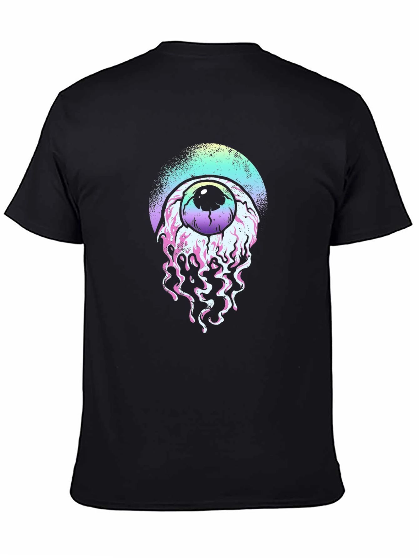 Black Eyeball Graphic Black T-Shirt view 4