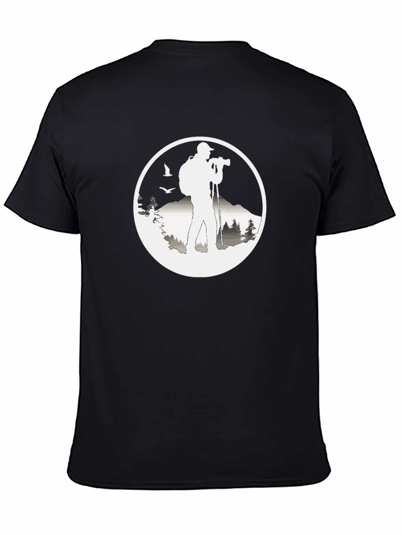Black Nature Photographer Graphic Tee view 4