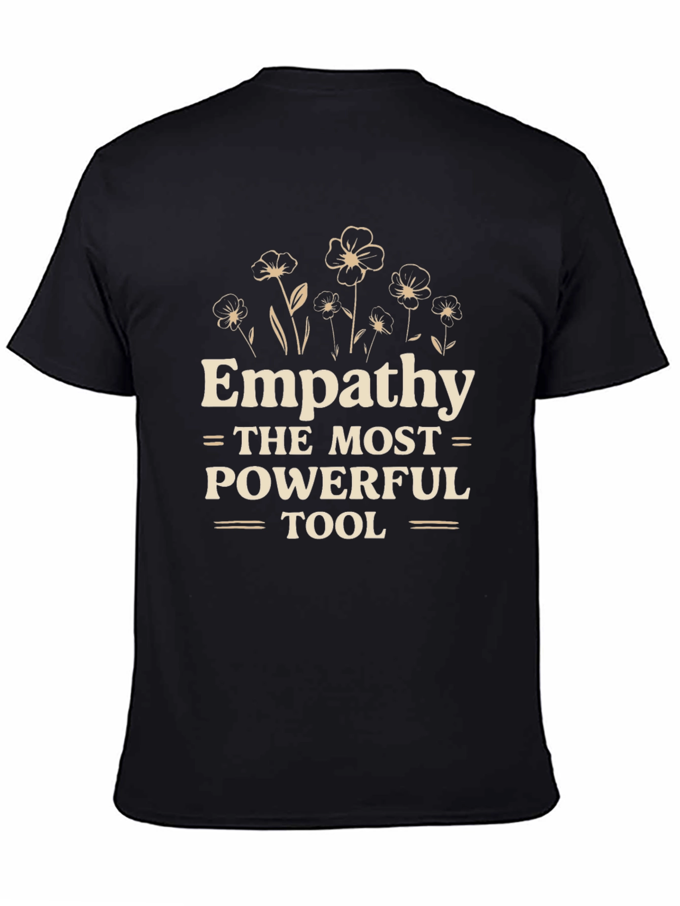 Black Empathy T-Shirt: Powerful Tool Design view 4
