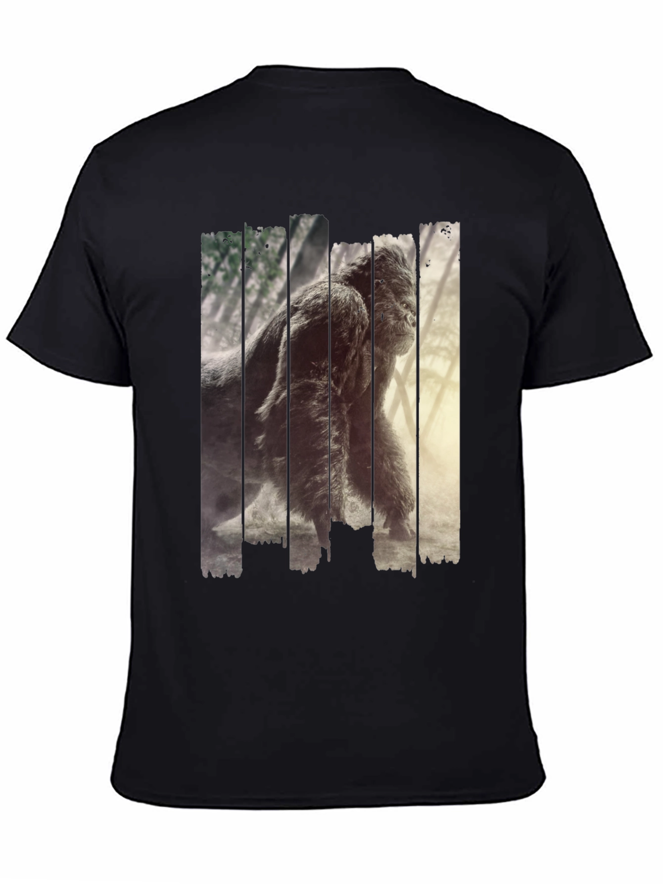 Black Gorilla Graphic Black T-Shirt view 4