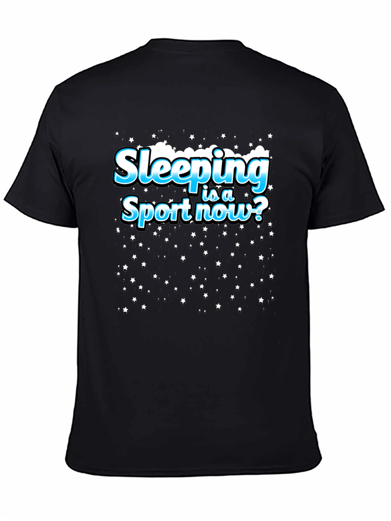 Black Sleeping is a Sport T-Shirt view 4
