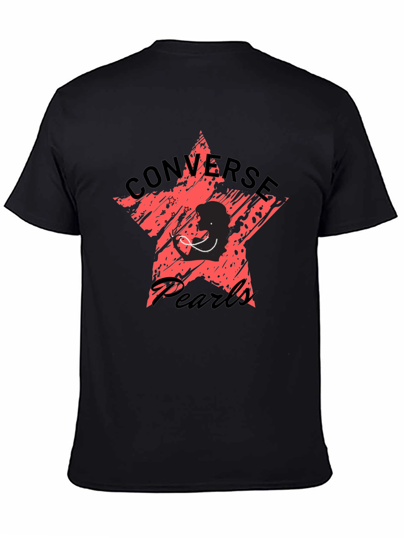 Black Converse Pearls Graphic T-Shirt view 4