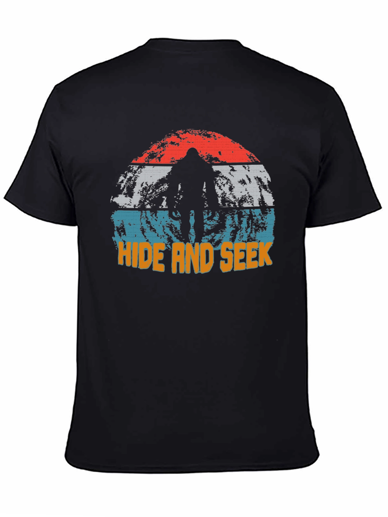 Black Hide and Seek Bigfoot Graphic Tee view 4