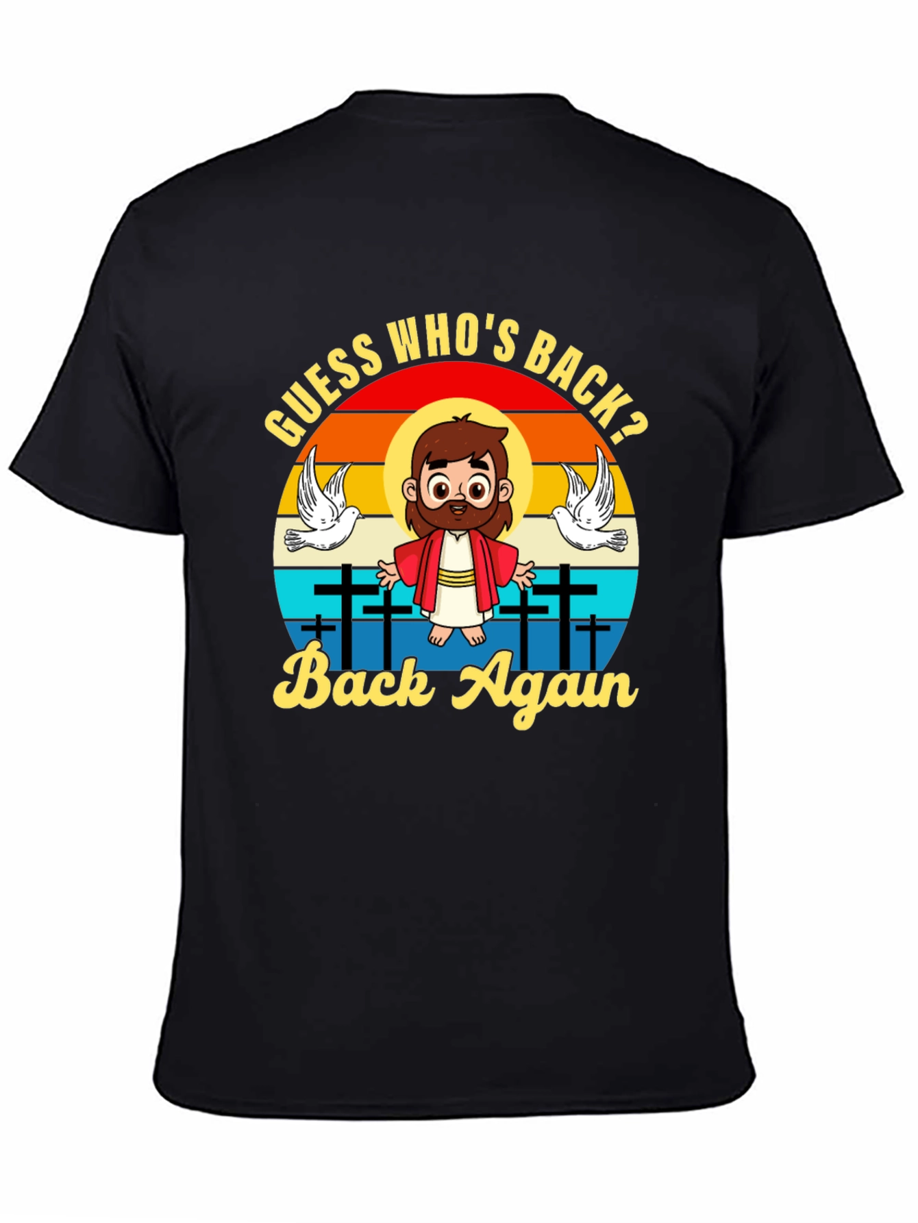 Black Guess Who's Back T-Shirt view 4
