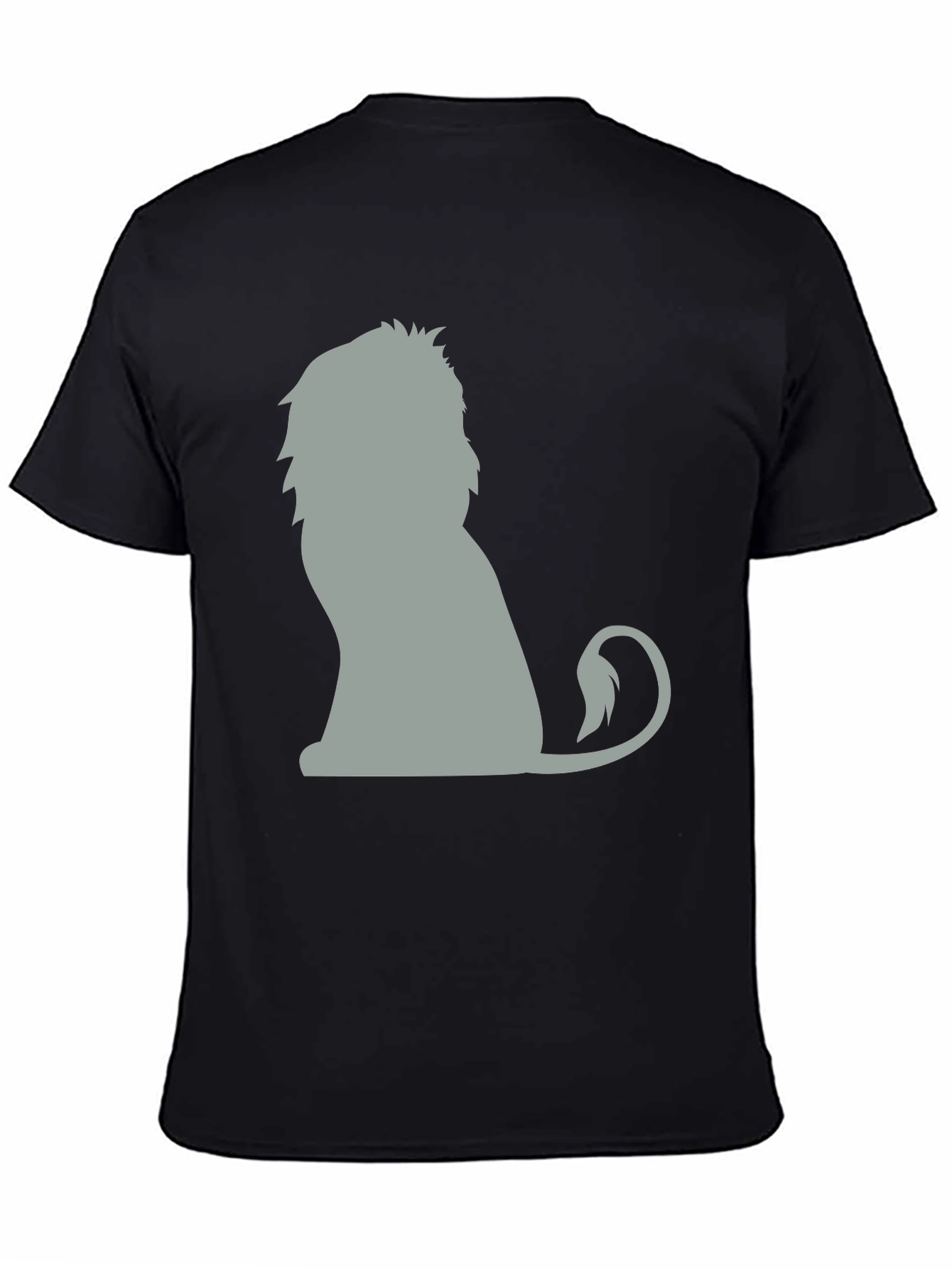 Black Lion Graphic Tee - Unisex Cotton T-Shirt view 4