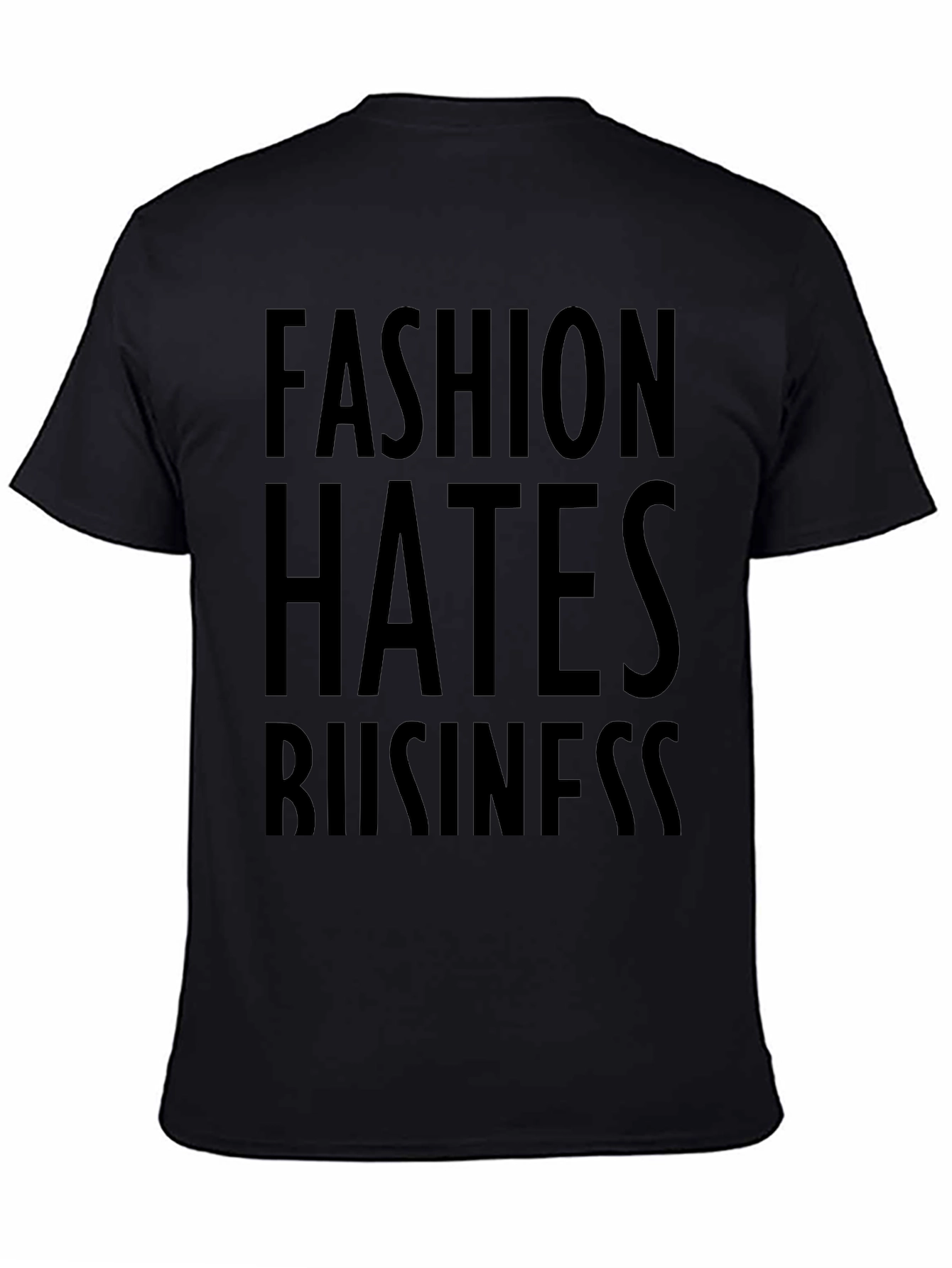 Black Fashion Hates Business Graphic Tee view 4