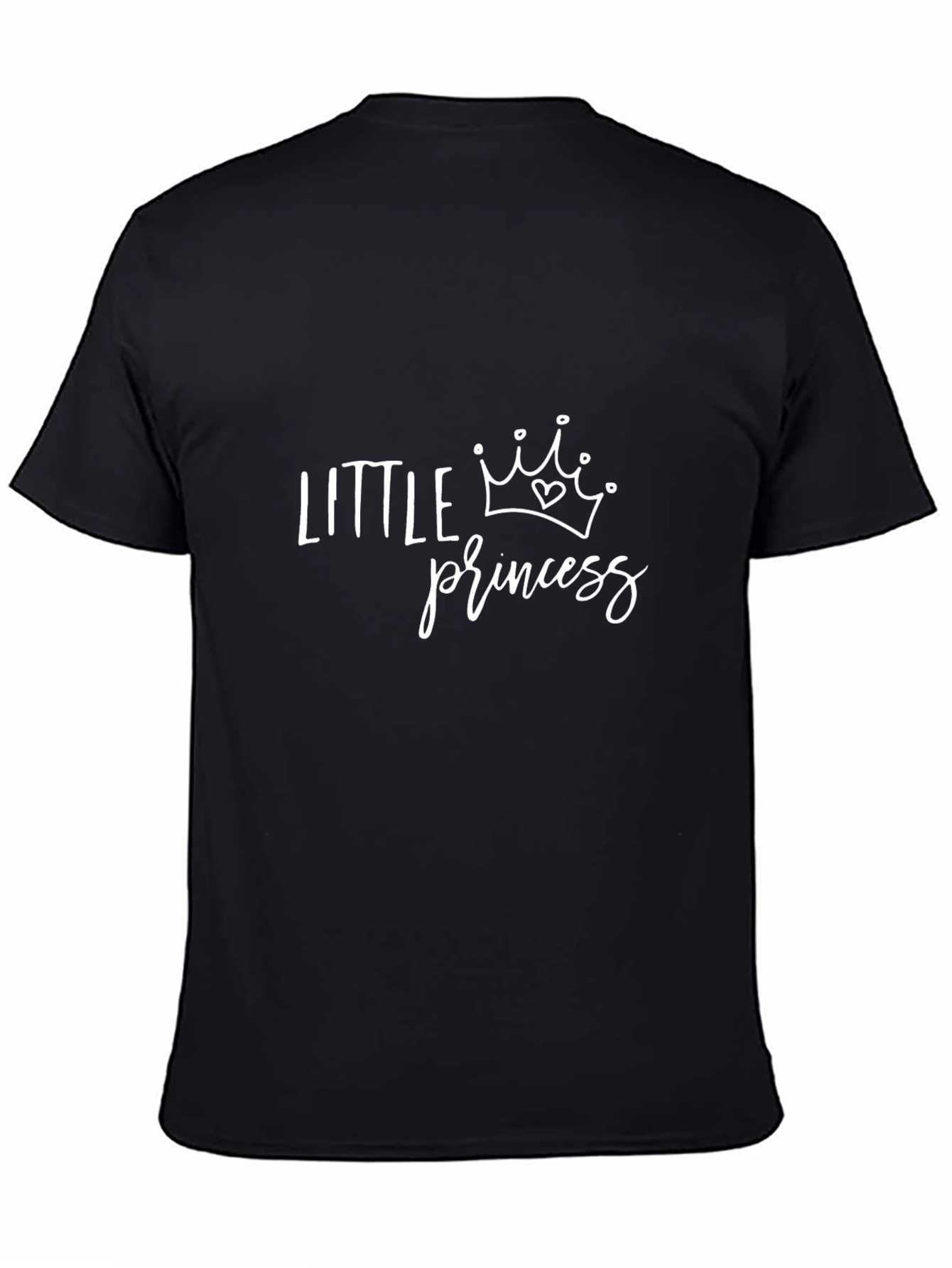 Black Little Princess Graphic Black T-Shirt view 4